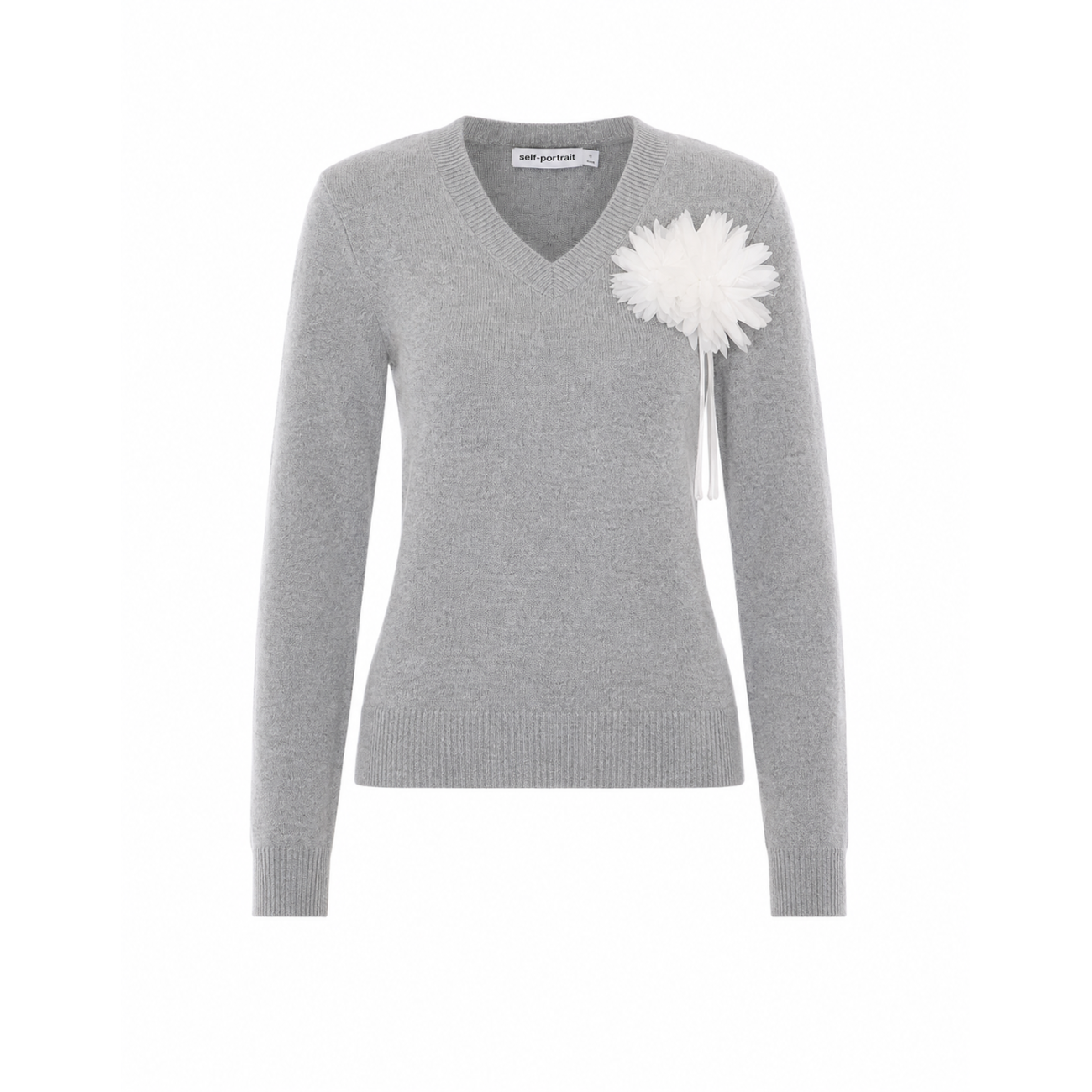 Self Portrait Women Flower Wool Jumper SELF-PORTRAIT