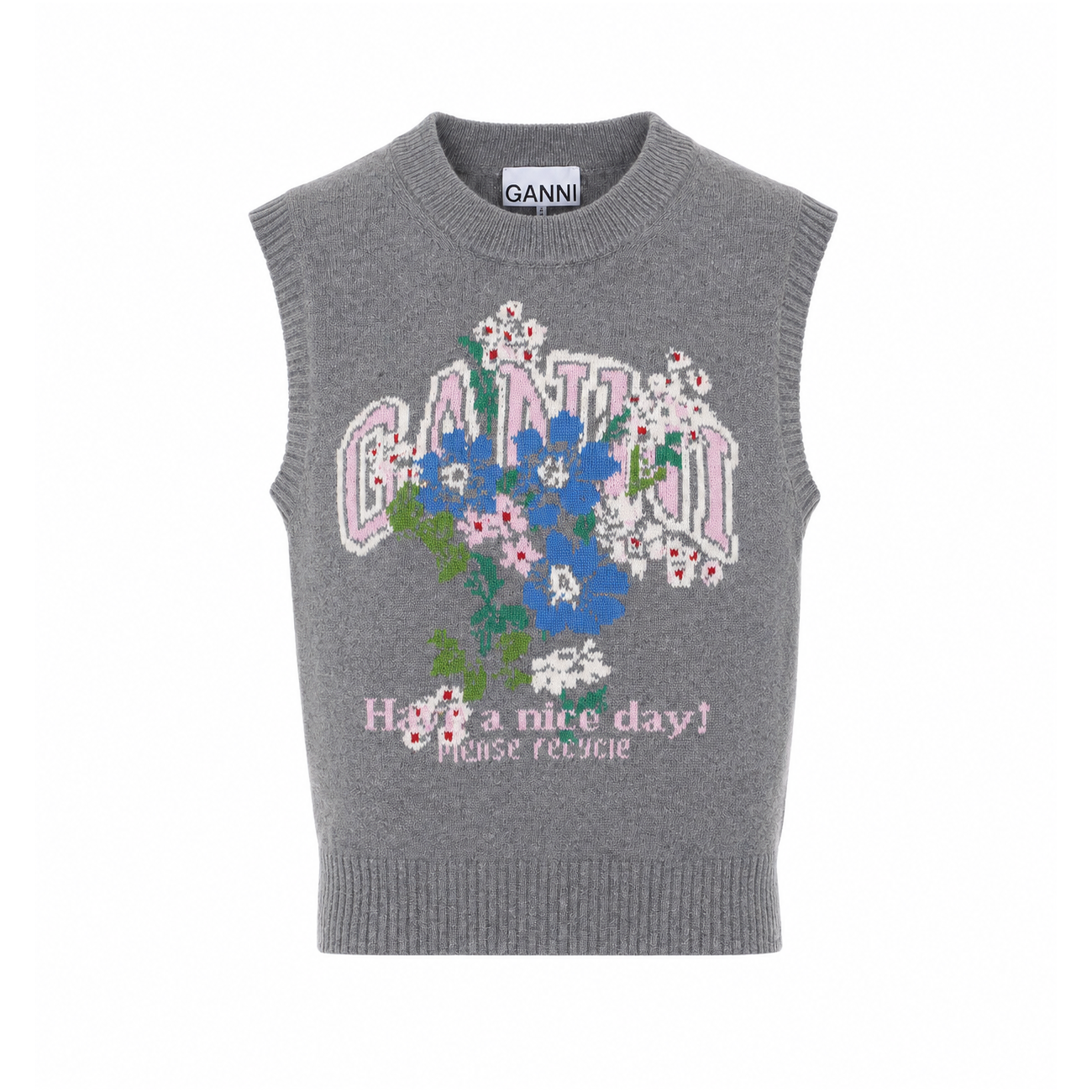 Ganni Women Flowers Vest GANNI