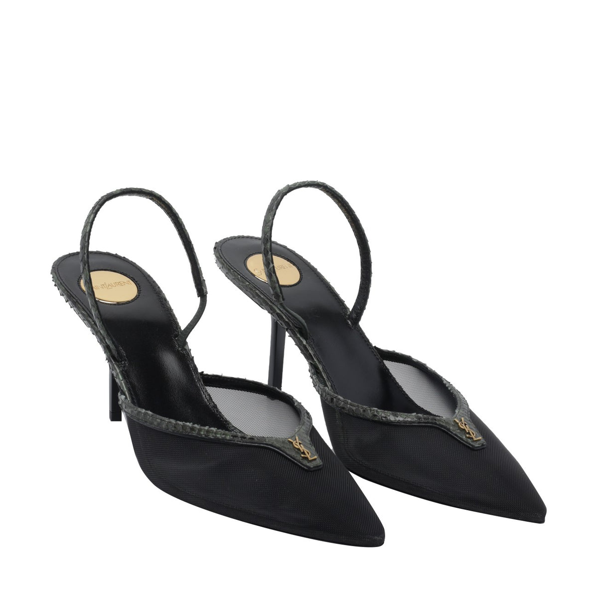 Saint Laurent Women Folie Back Open Pumps SAINT LAURENT