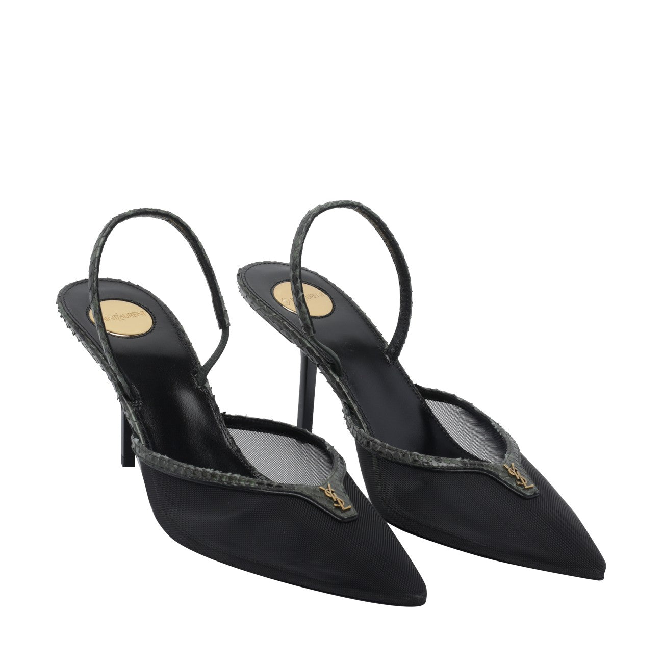 Saint Laurent Women Folie Back Open Pumps SAINT LAURENT