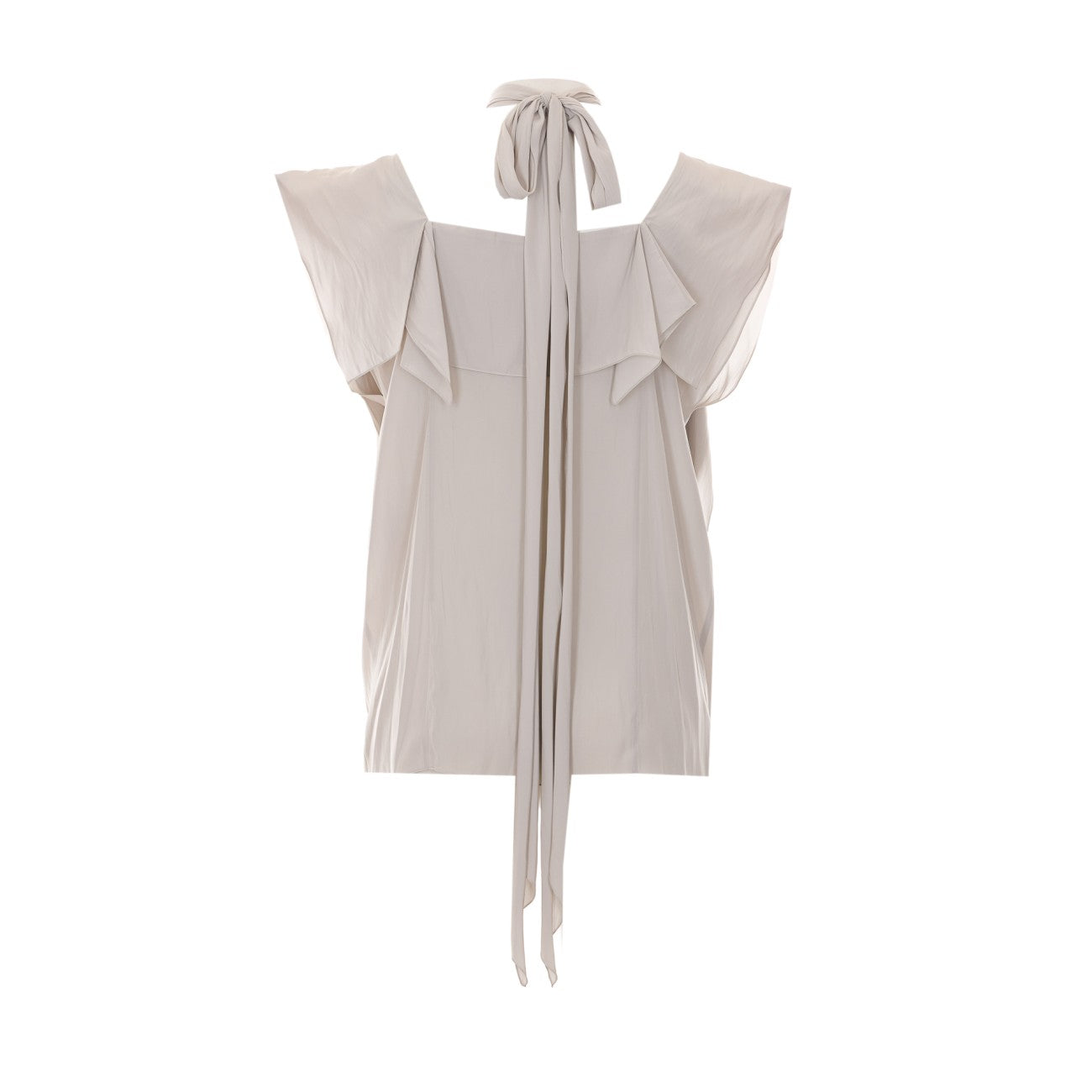 Lanvin Women Frilled Top In Charmeuse LANVIN