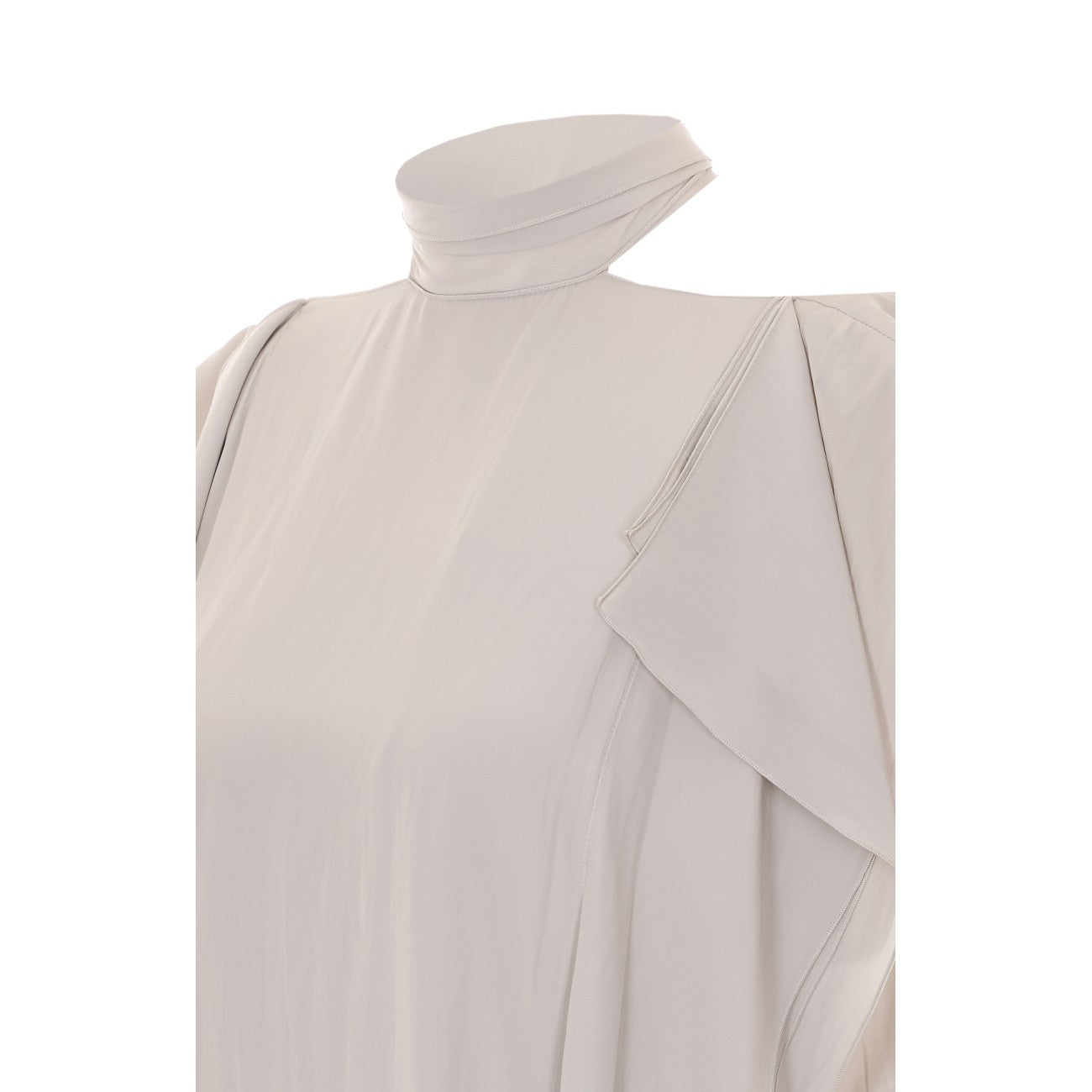 Lanvin Women Frilled Top In Charmeuse LANVIN