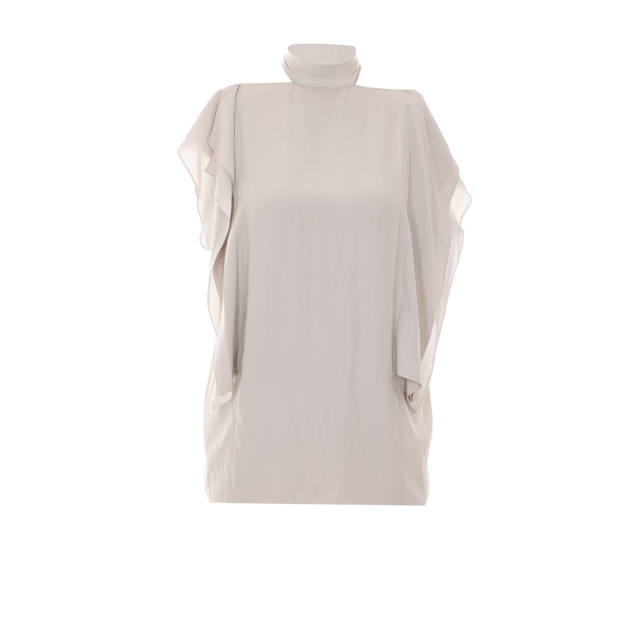Lanvin Women Frilled Top In Charmeuse LANVIN