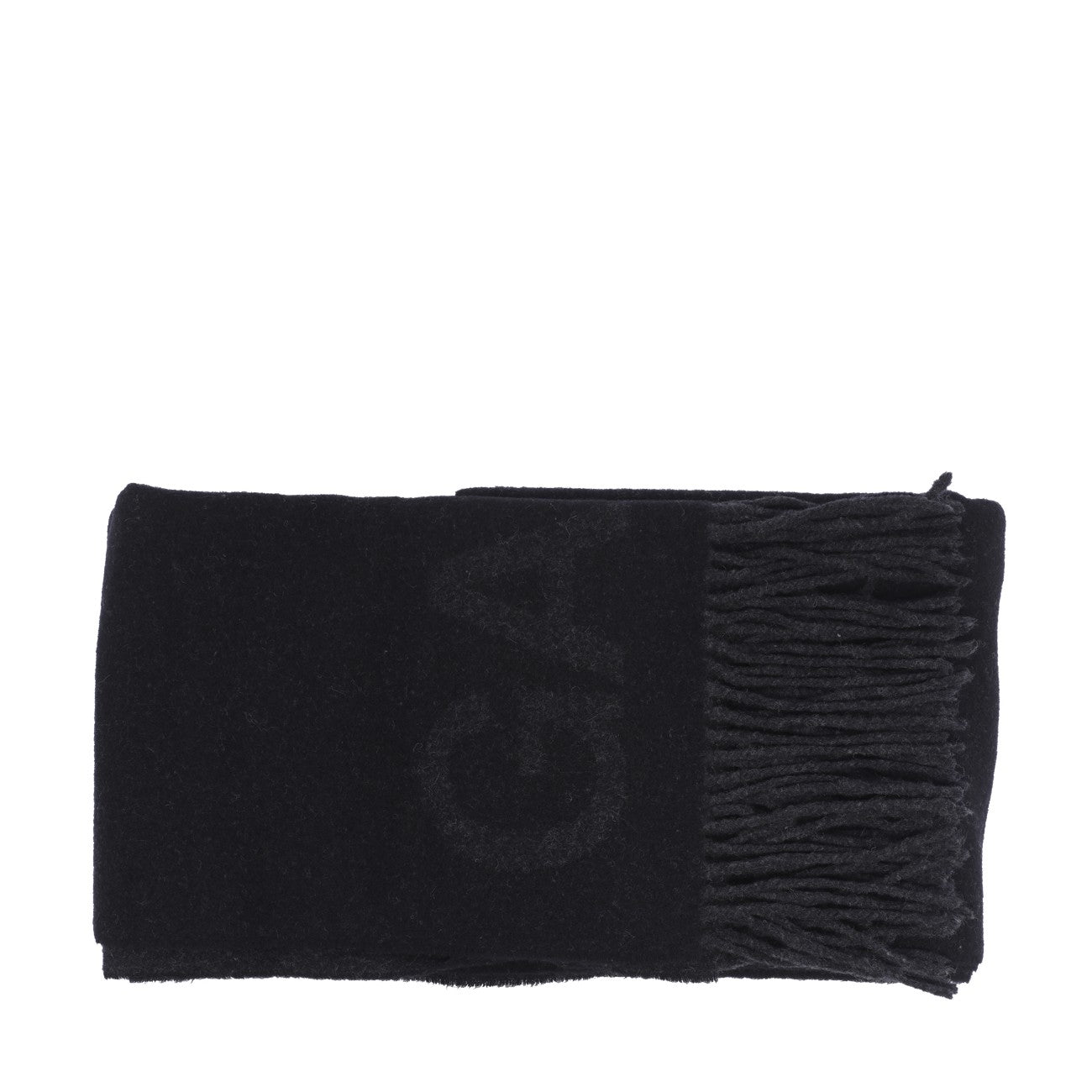 Ganni Women Fringed Wool Scarf GANNI