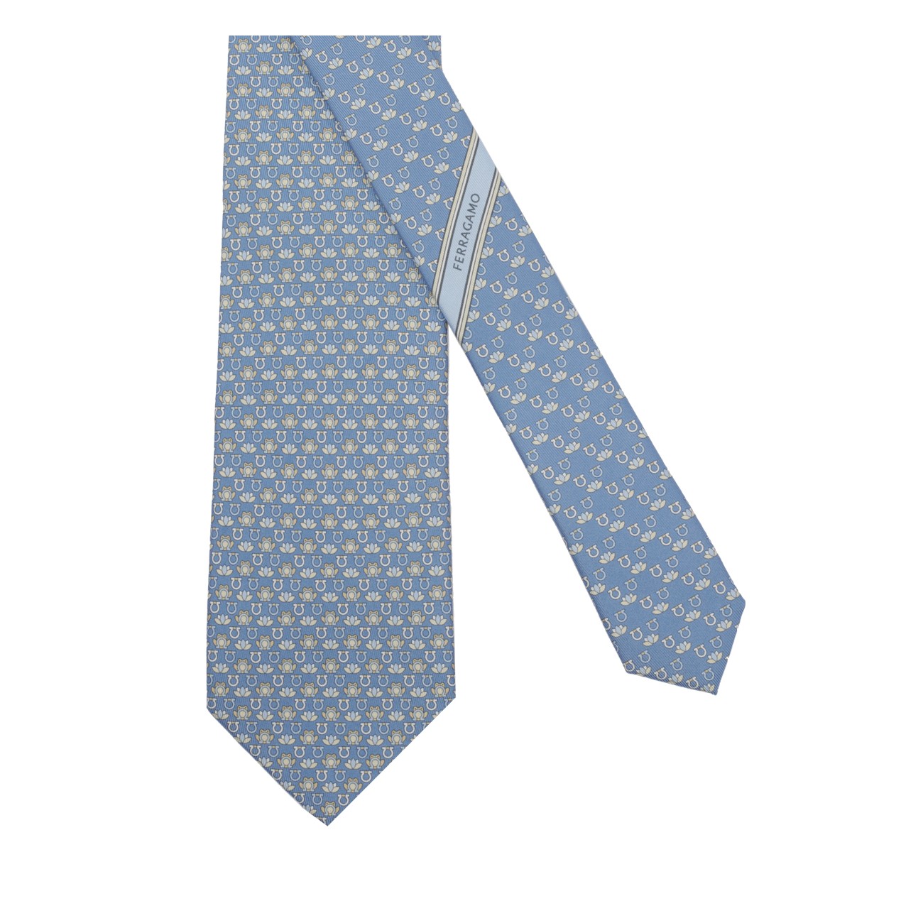 Ferragamo Men Frog Print Silk Tie FERRAGAMO