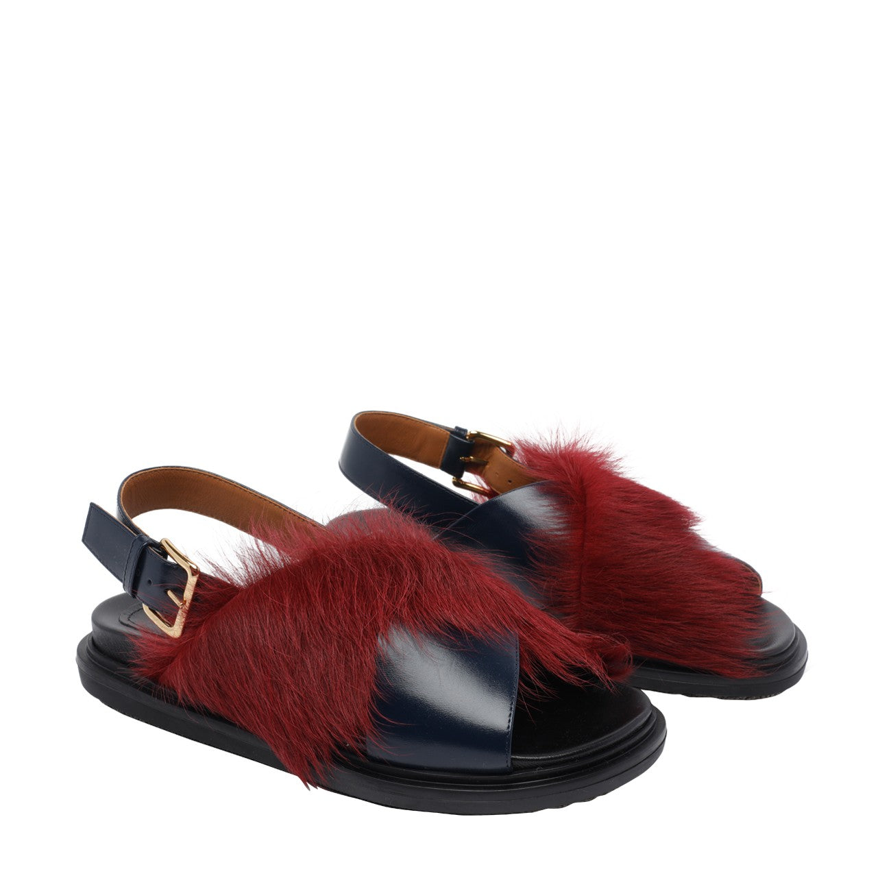 Marni Women Fussbett Sandals With Long Hair MARNI