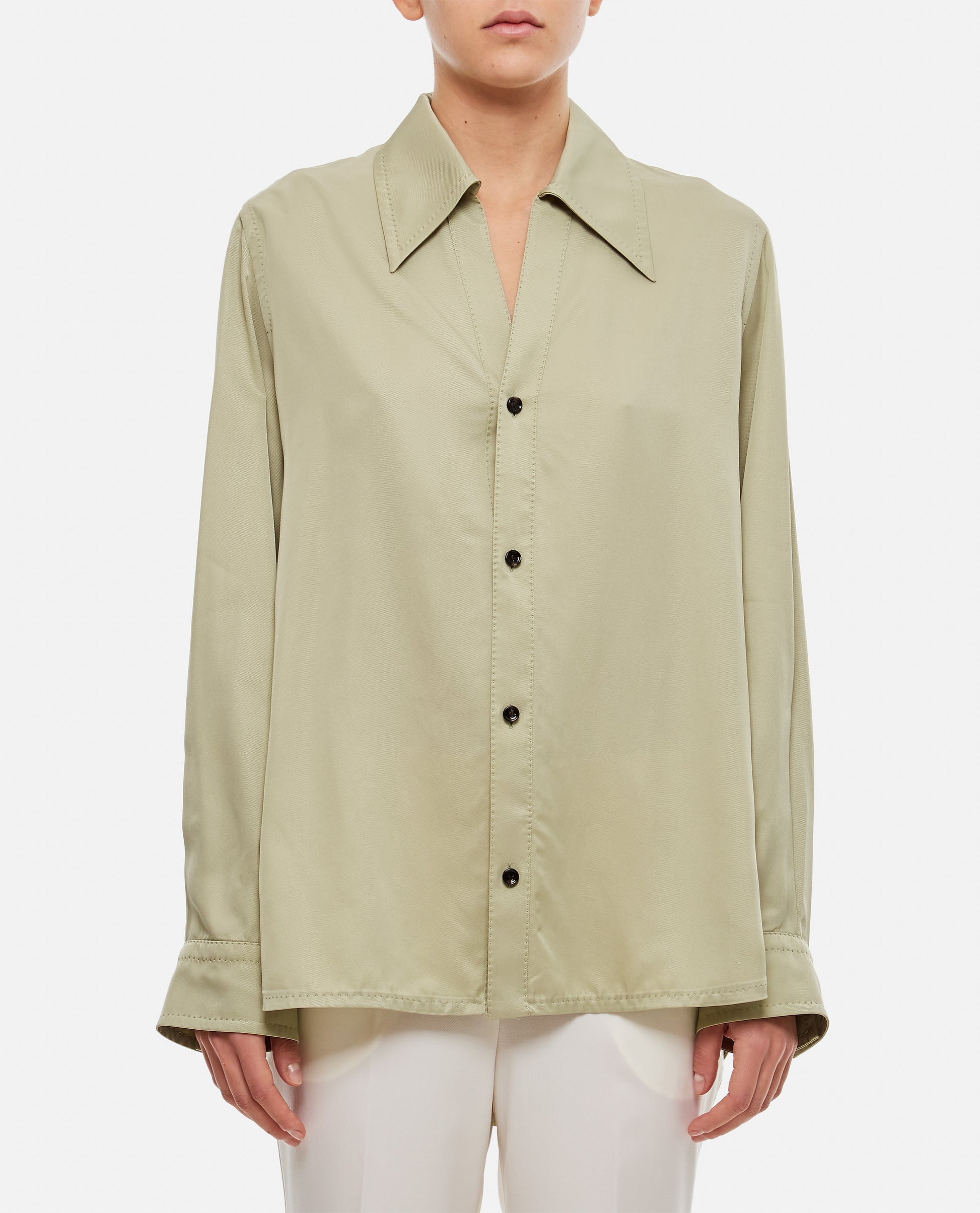 Bottega Veneta Women Viscose Twill Shirt BOTTEGA VENETA