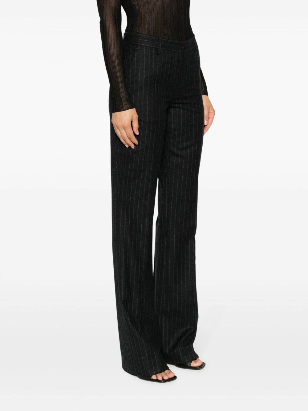 Dries Van Noten Women Pinstripped Wool Trousers DRIES VAN NOTEN