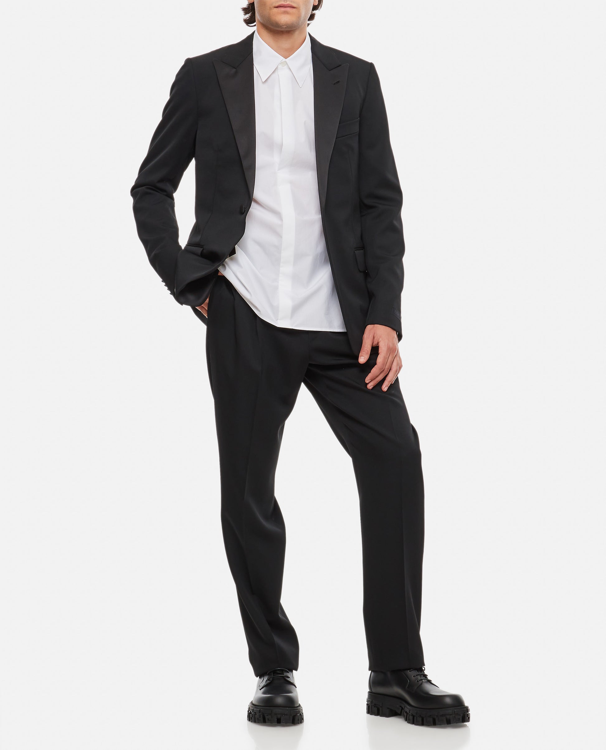 Lanvin Men Straight Leg Wool Trousers LANVIN