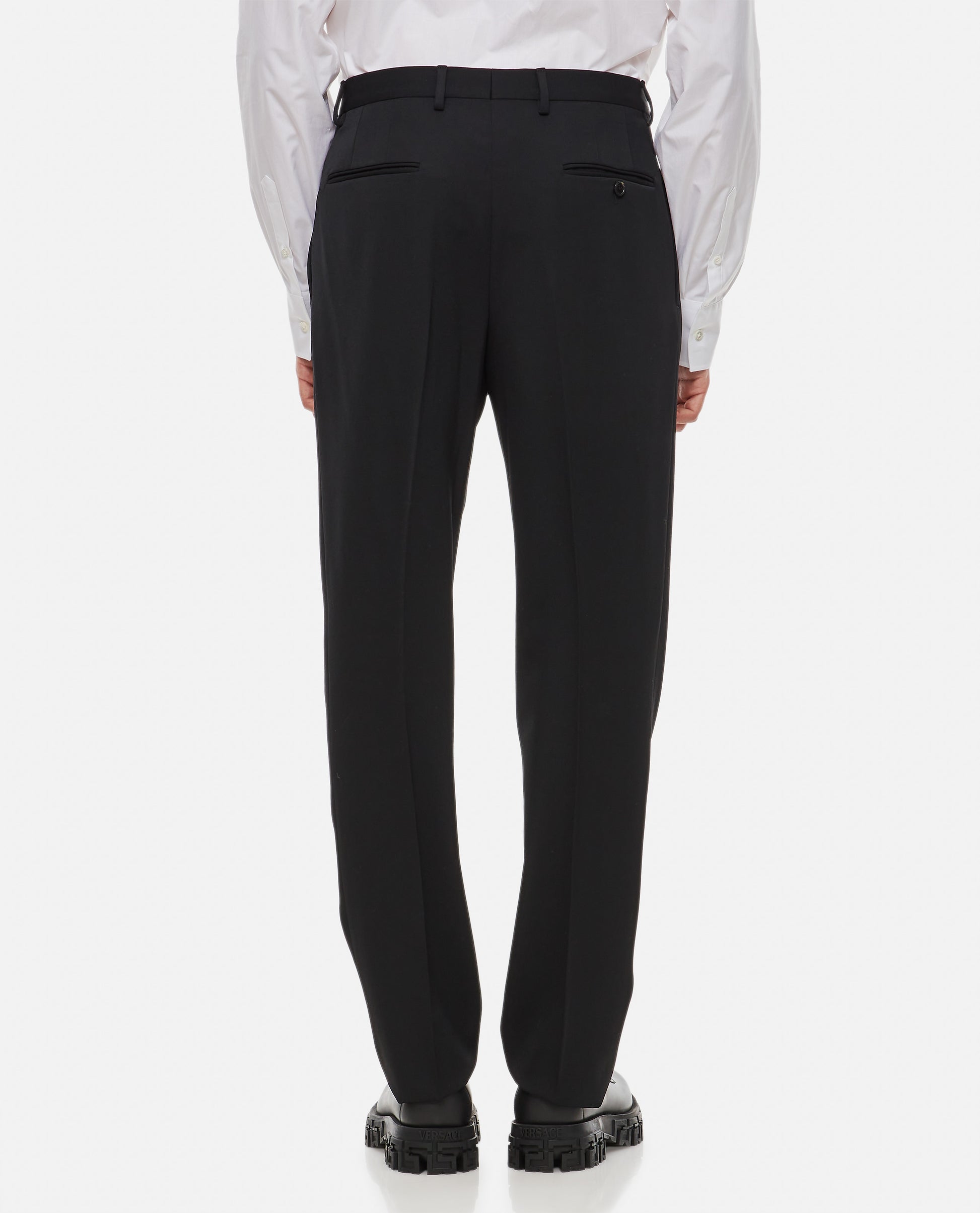 Lanvin Men Straight Leg Wool Trousers LANVIN