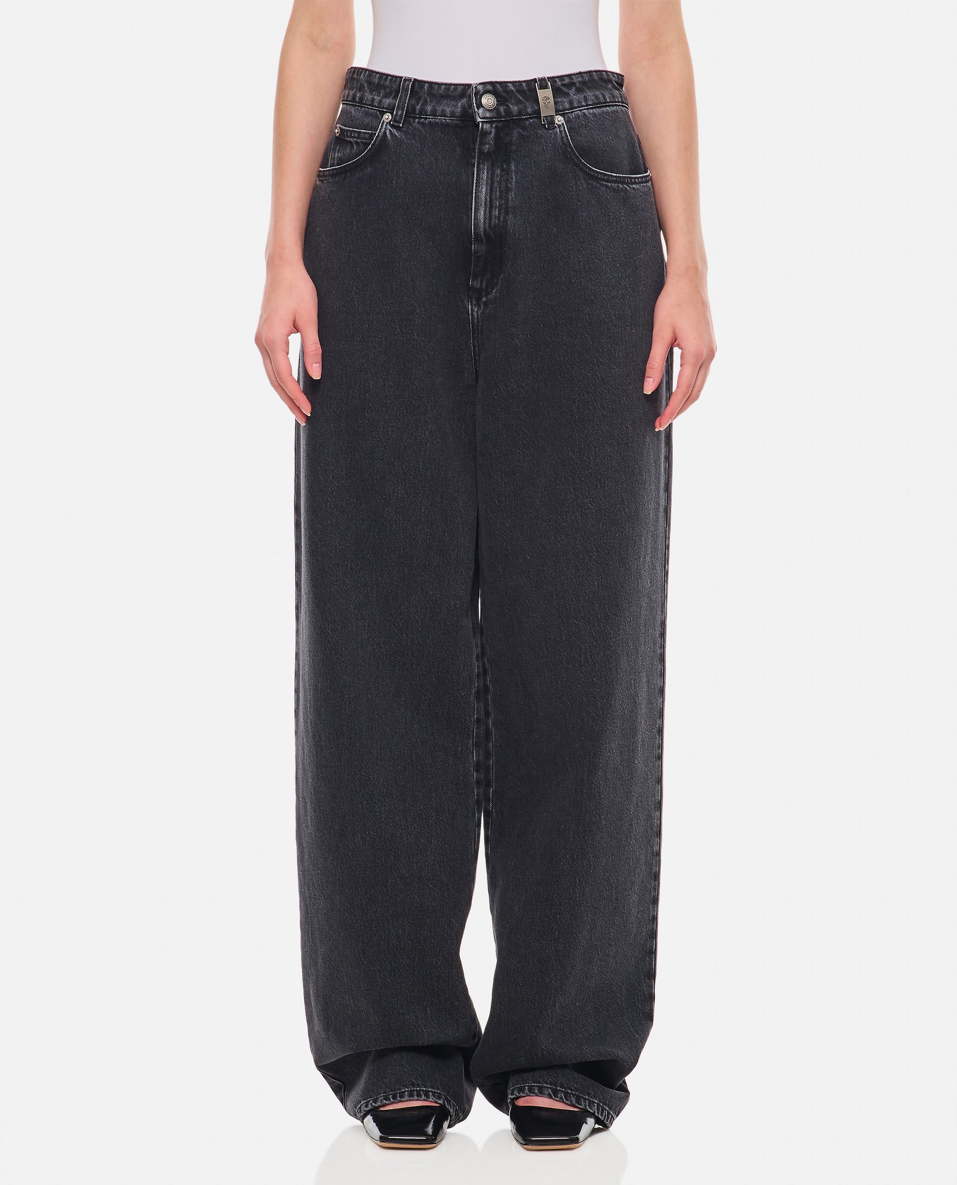 Alexander Mcqueen Women Straight Leg Denim Pants ALEXANDER MCQUEEN