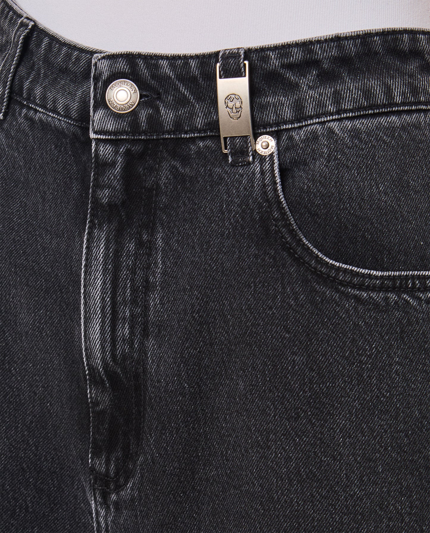 Alexander Mcqueen Women Straight Leg Denim Pants ALEXANDER MCQUEEN