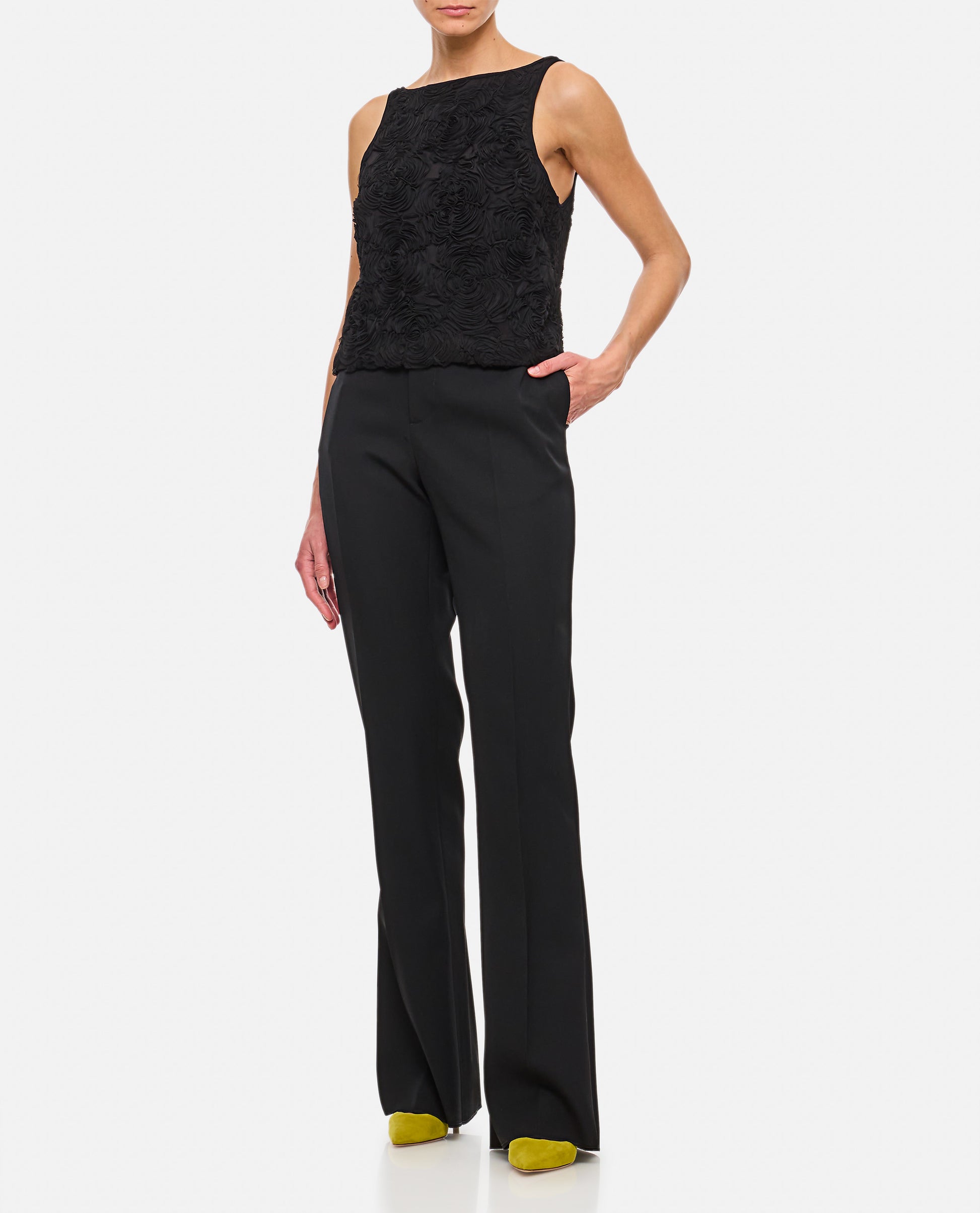 Bottega Veneta Women Sartorial Wool Twill Flared Pants BOTTEGA VENETA