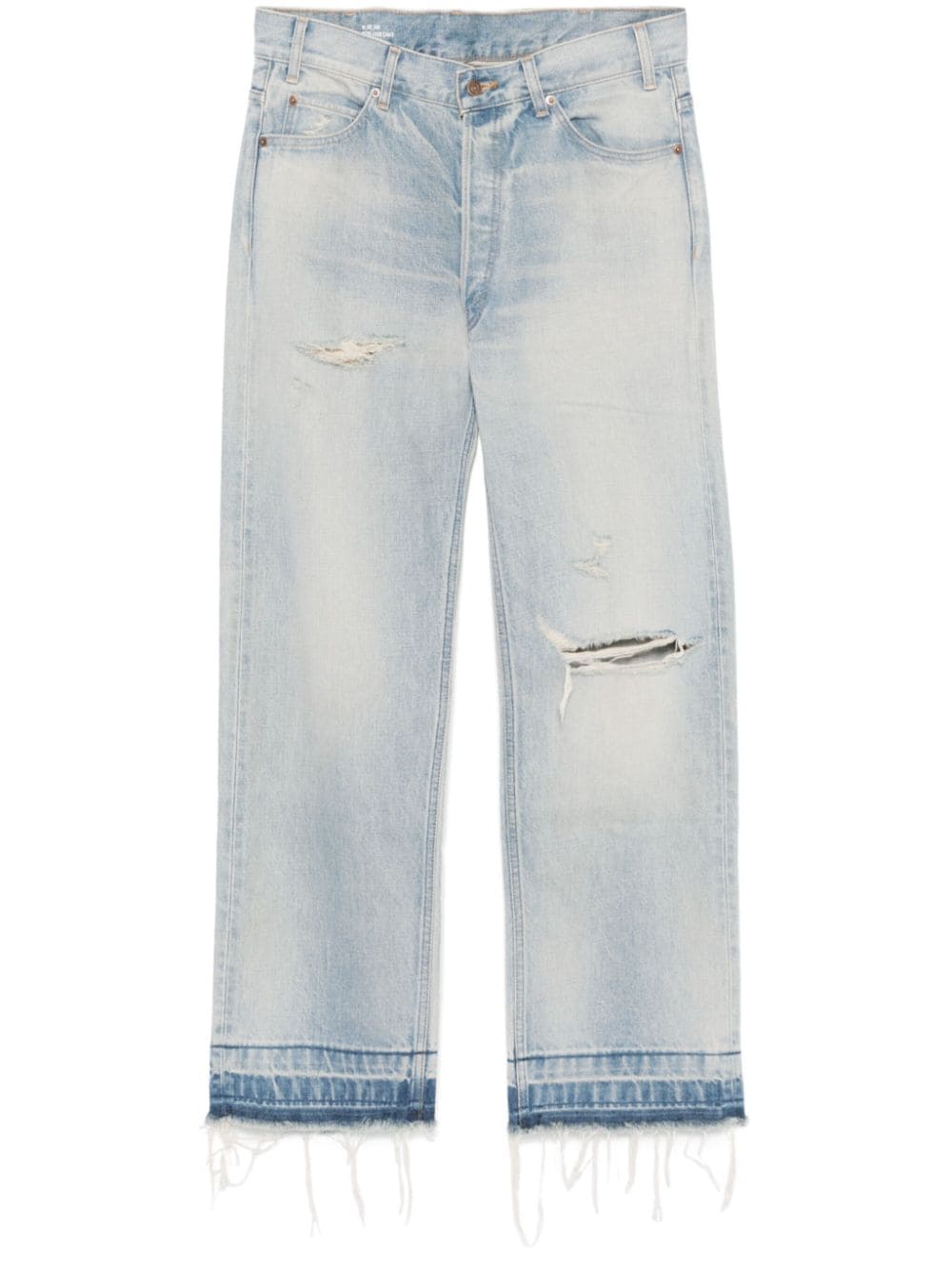 Celine Men Jeans Wesley In Denim Lavaggio Eastside Distressed.