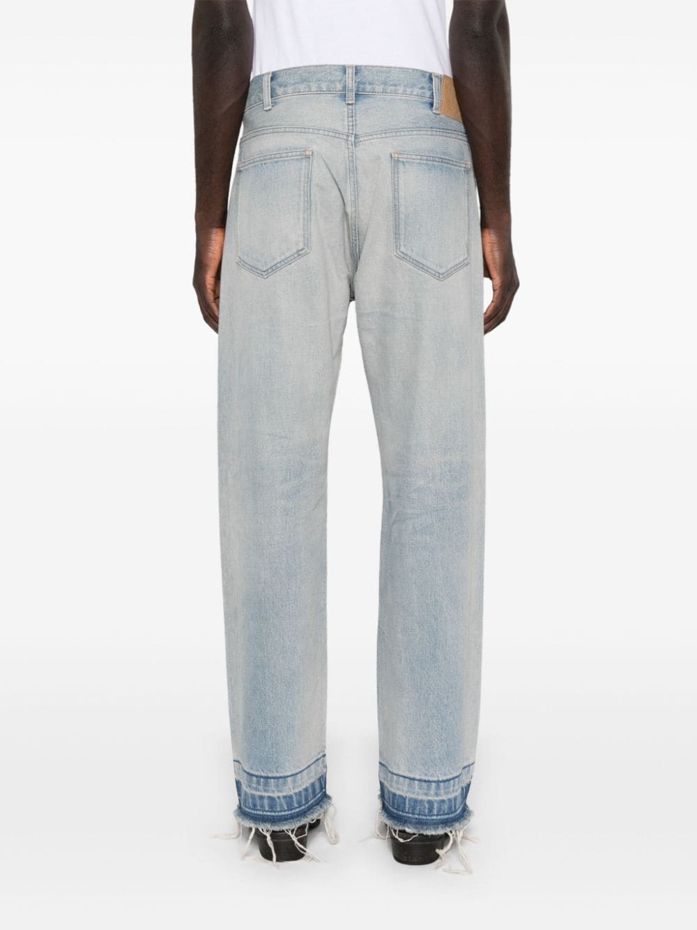 Celine Men Jeans Wesley In Denim Lavaggio Eastside Distressed.
