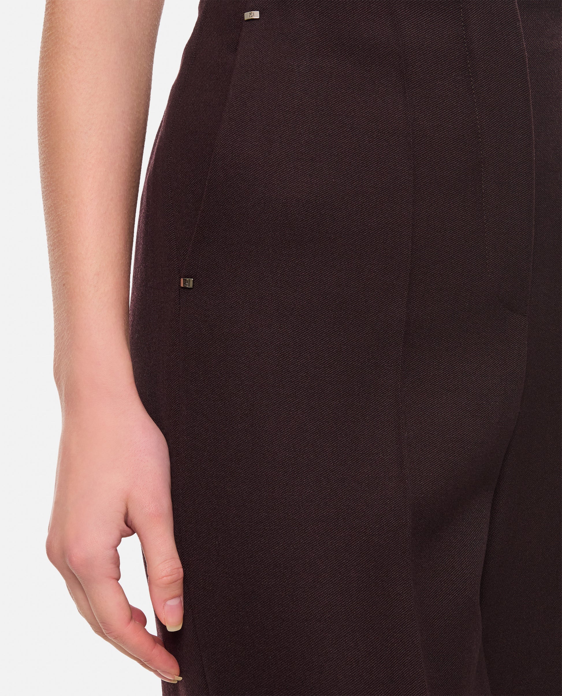 Fendi Women Grain De Poud Pants FENDI
