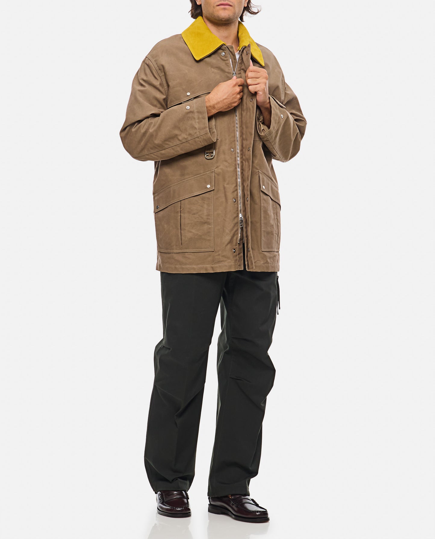 Fendi Men Blouson Oiled Reps Cotton FENDI