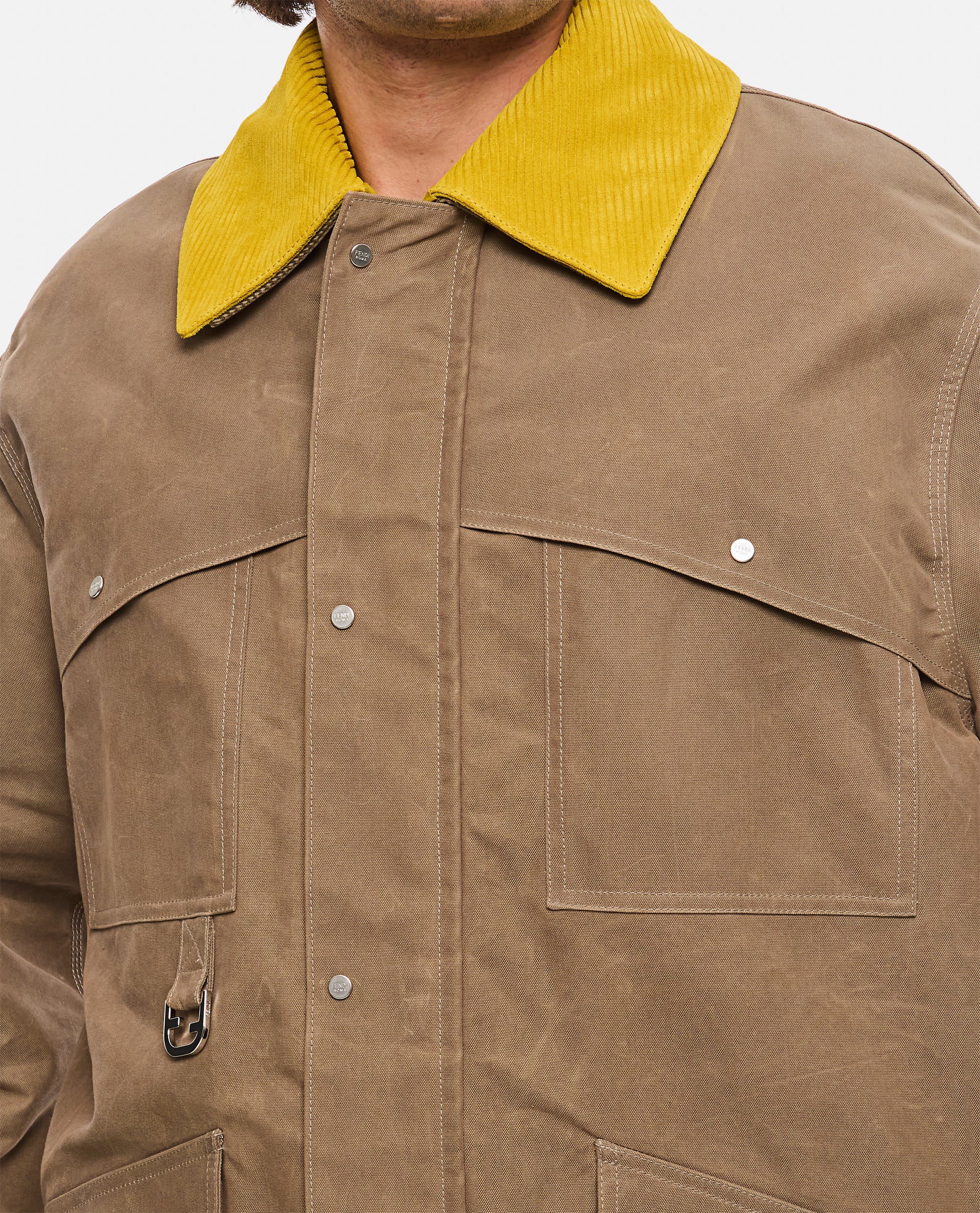 Fendi Men Blouson Oiled Reps Cotton FENDI