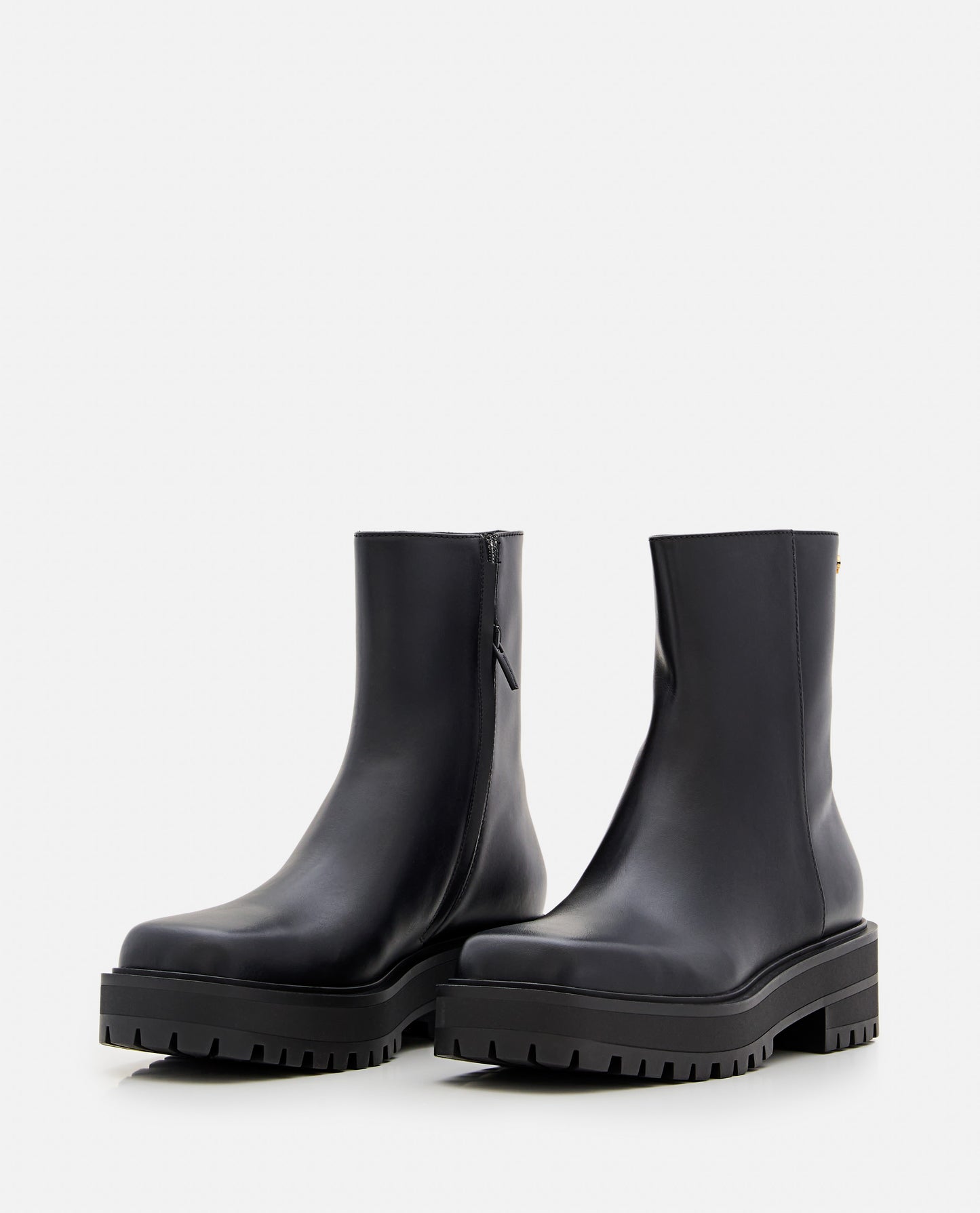 Gianvito Rossi Women Leather Combat Boots GIANVITO ROSSI
