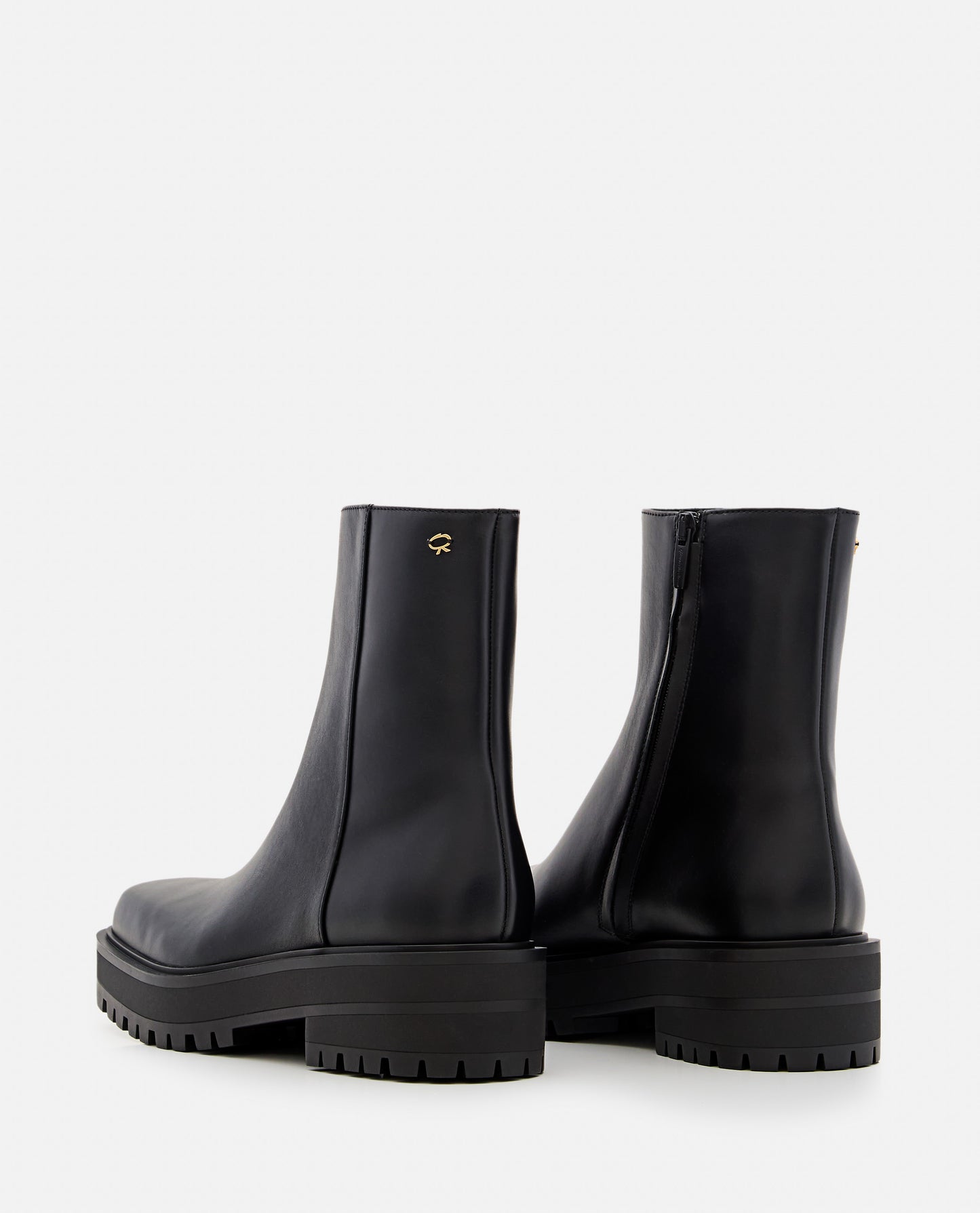 Gianvito Rossi Women Leather Combat Boots GIANVITO ROSSI