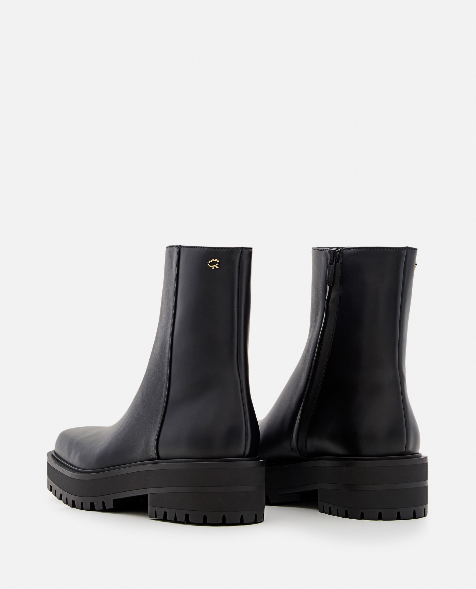 Gianvito Rossi Women Leather Combat Boots GIANVITO ROSSI