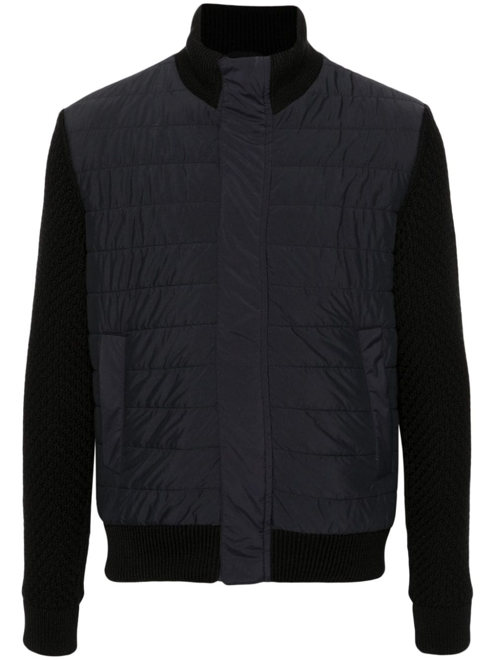 Herno Men Nylon And Wool Bomber Jacket HERNO
