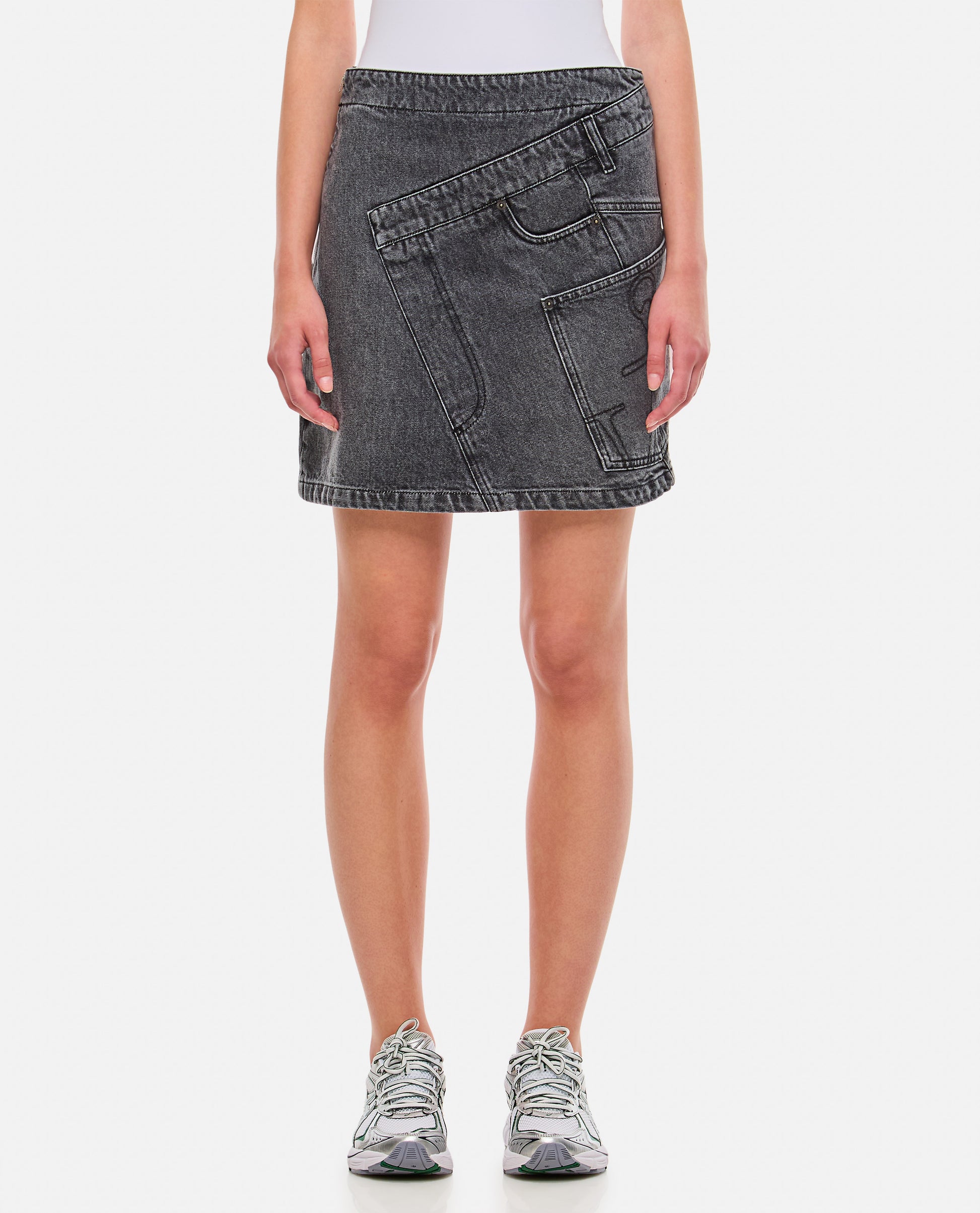 Jw Anderson Women Denim Twisted Skirt J.W. ANDERSON