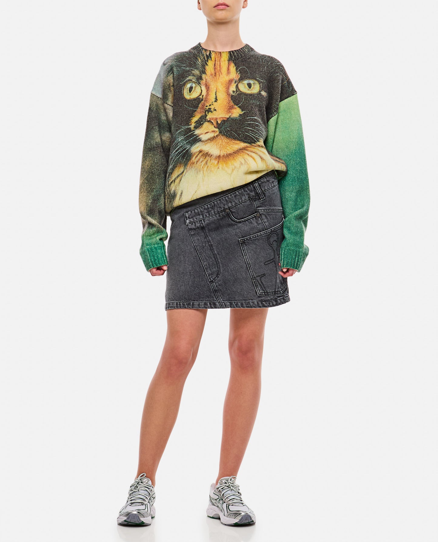 Jw Anderson Women Denim Twisted Skirt J.W. ANDERSON