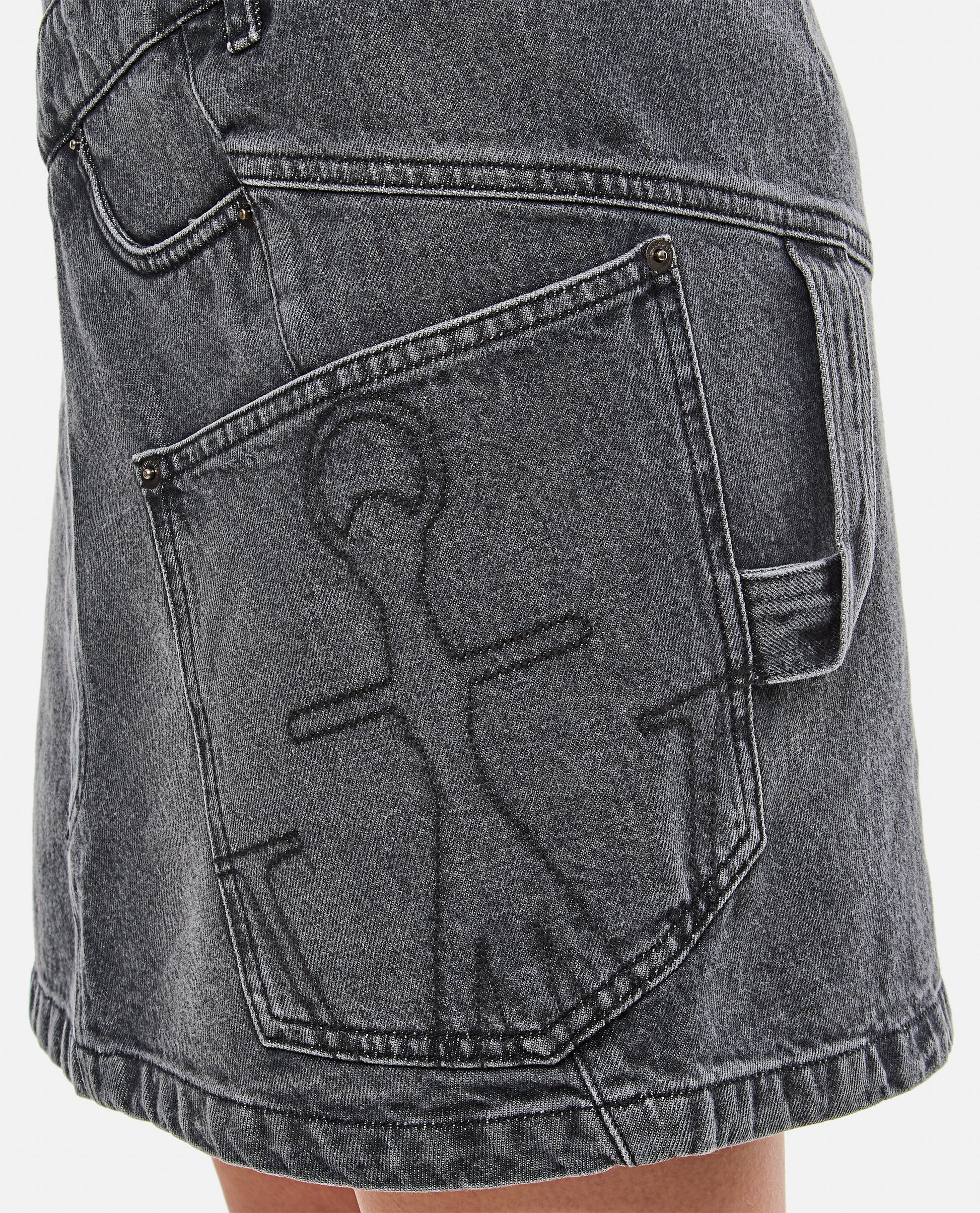 Jw Anderson Women Denim Twisted Skirt J.W. ANDERSON