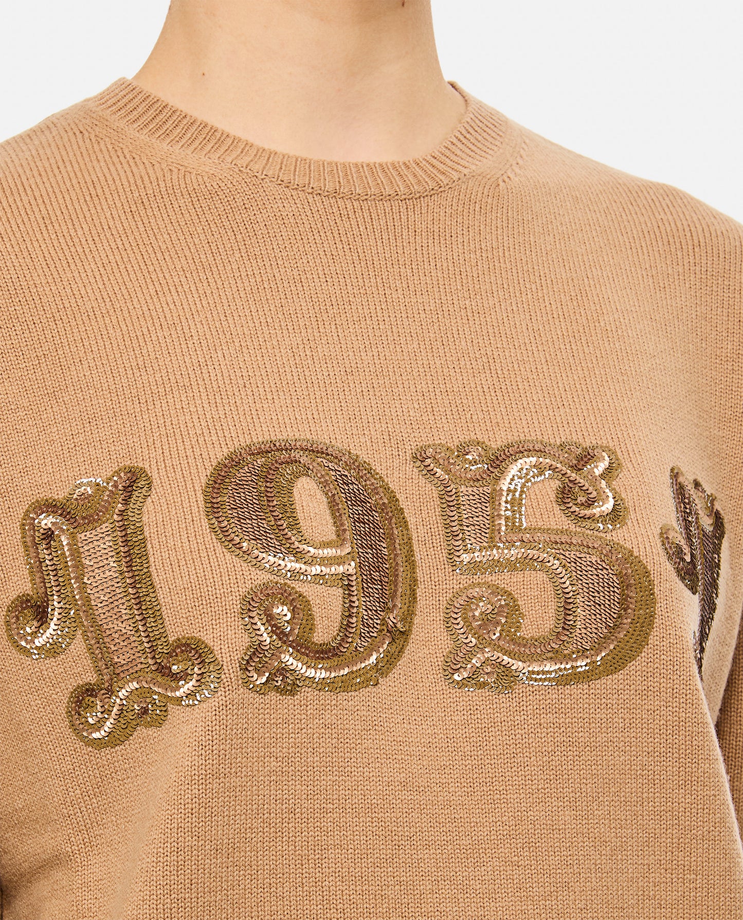Max Mara Women Plata 1952 Sequin Logo Knit Sweater MAX MARA