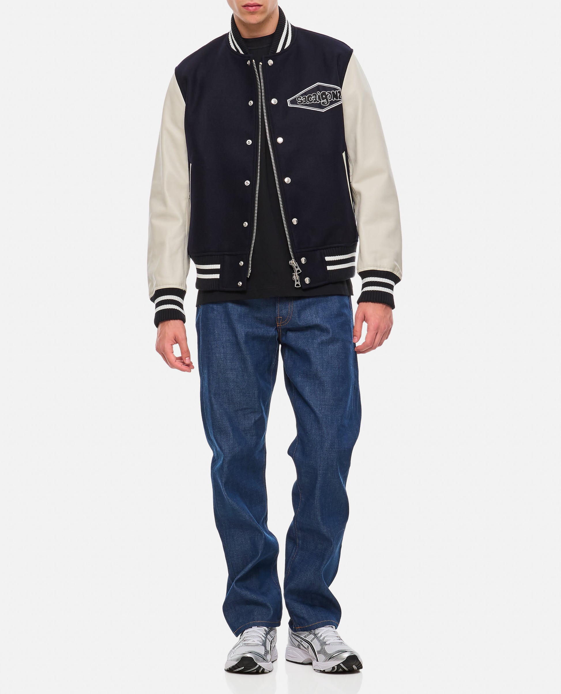 Sacai Men Sacai Gonz Wool Melton X Leather Blouson SACAI