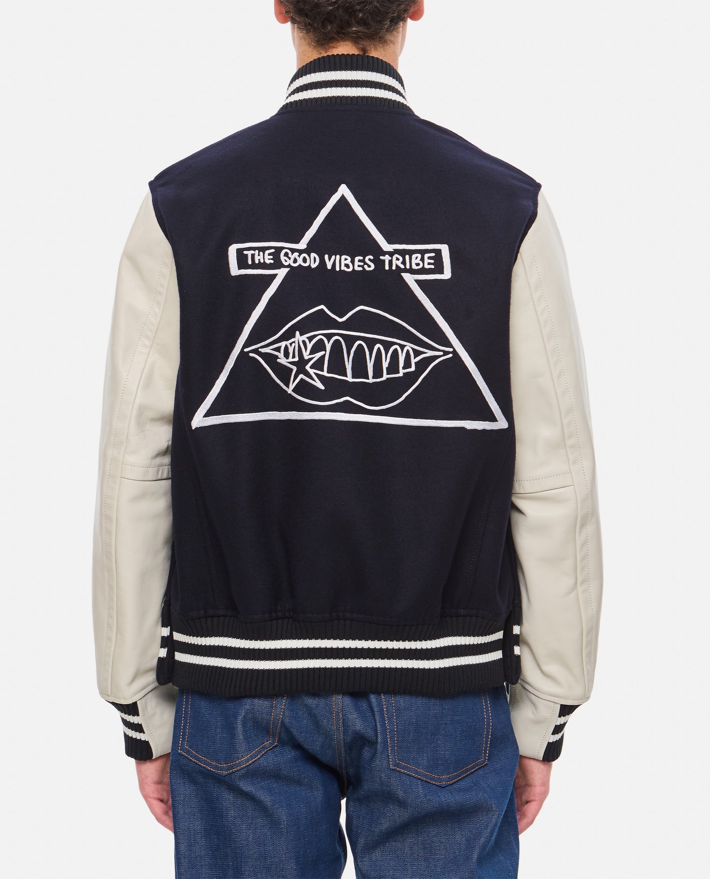 Sacai Men Sacai Gonz Wool Melton X Leather Blouson SACAI