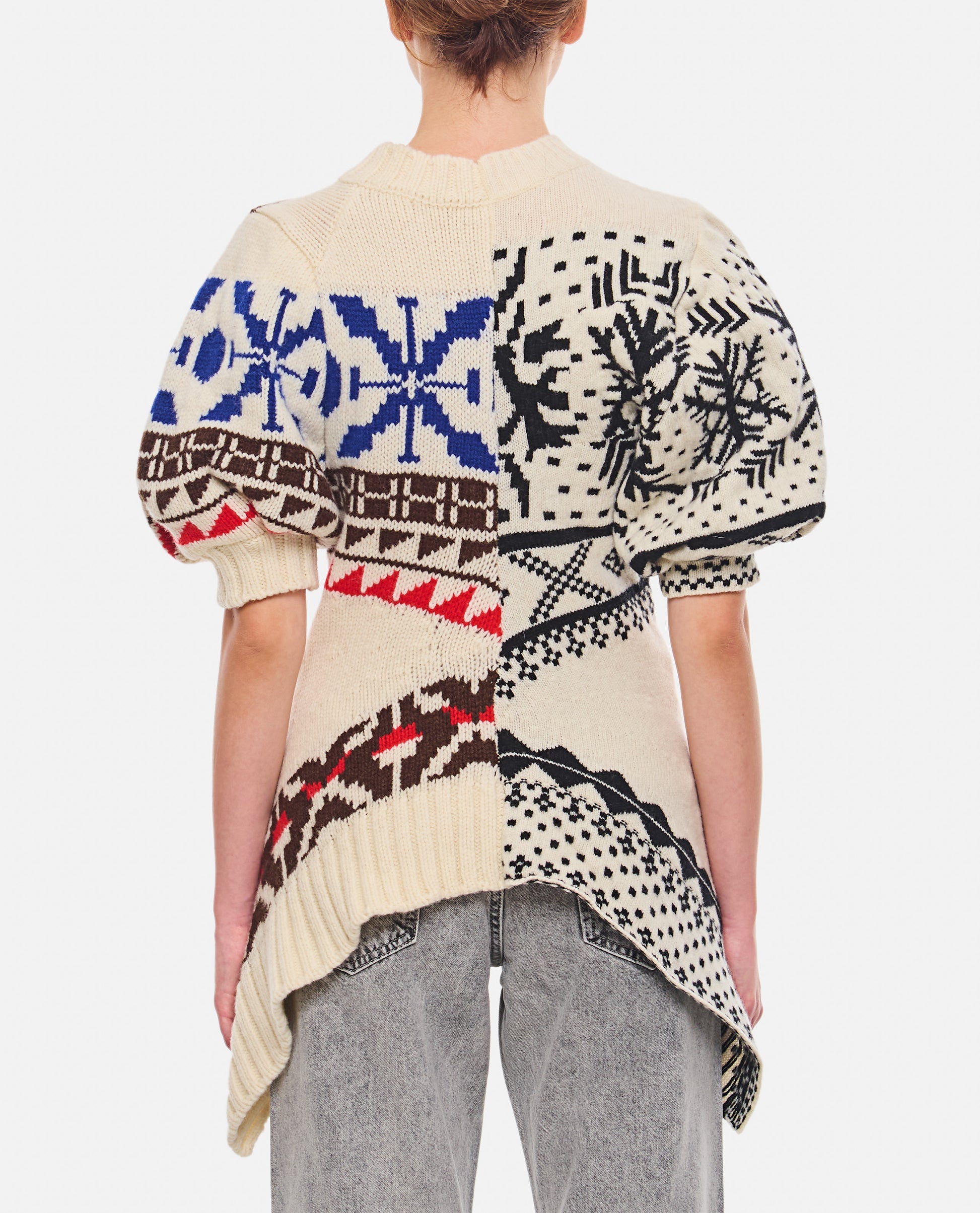 Sacai Women Long Pattern Knitwear SACAI