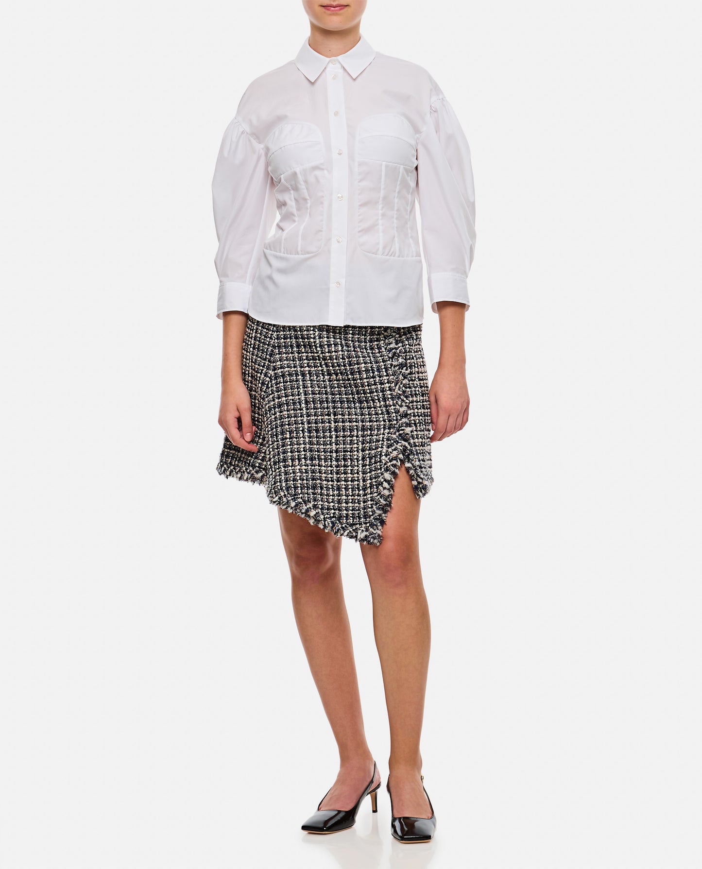 Sacai Women Tweed Skirt SACAI