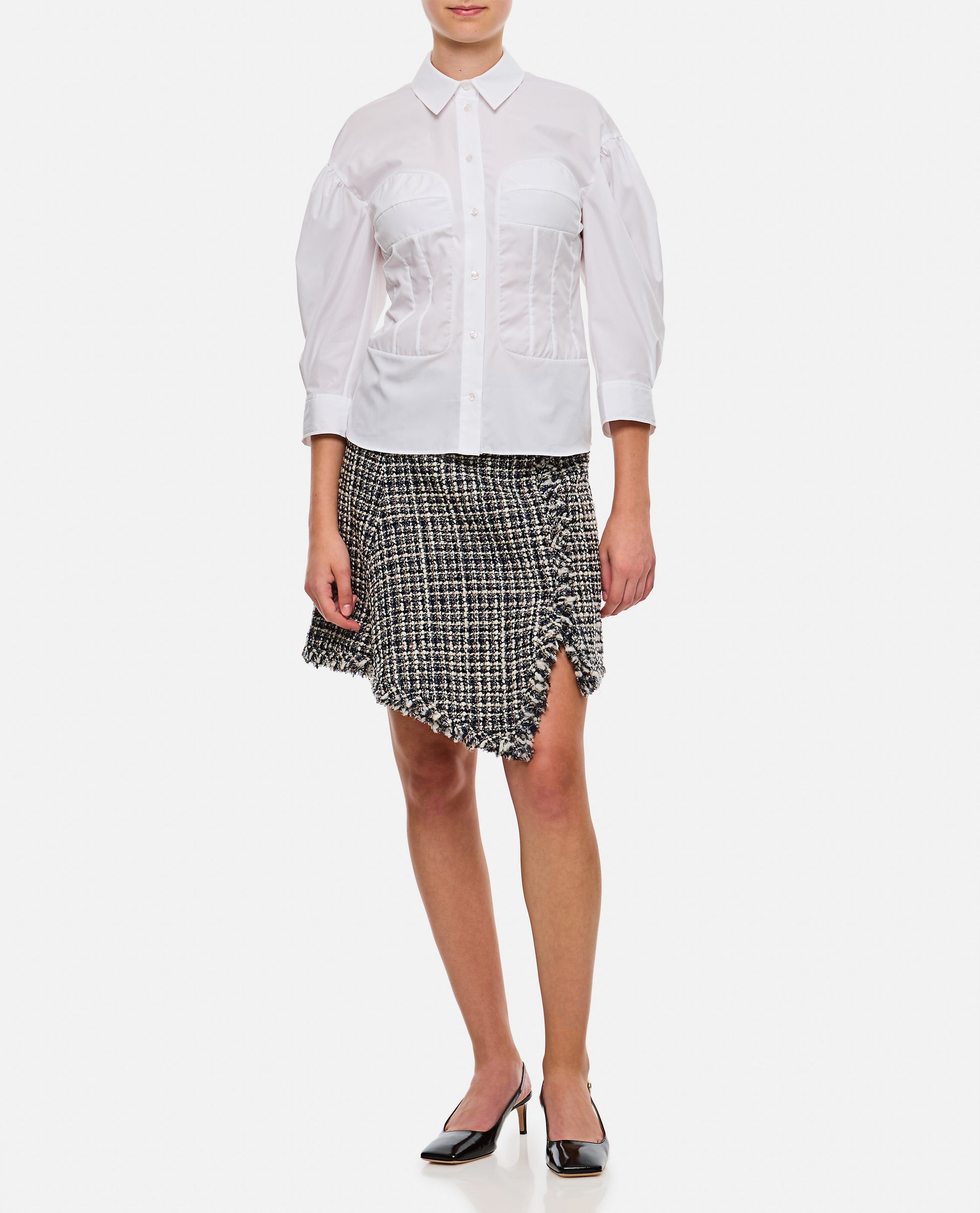 Sacai Women Tweed Skirt SACAI