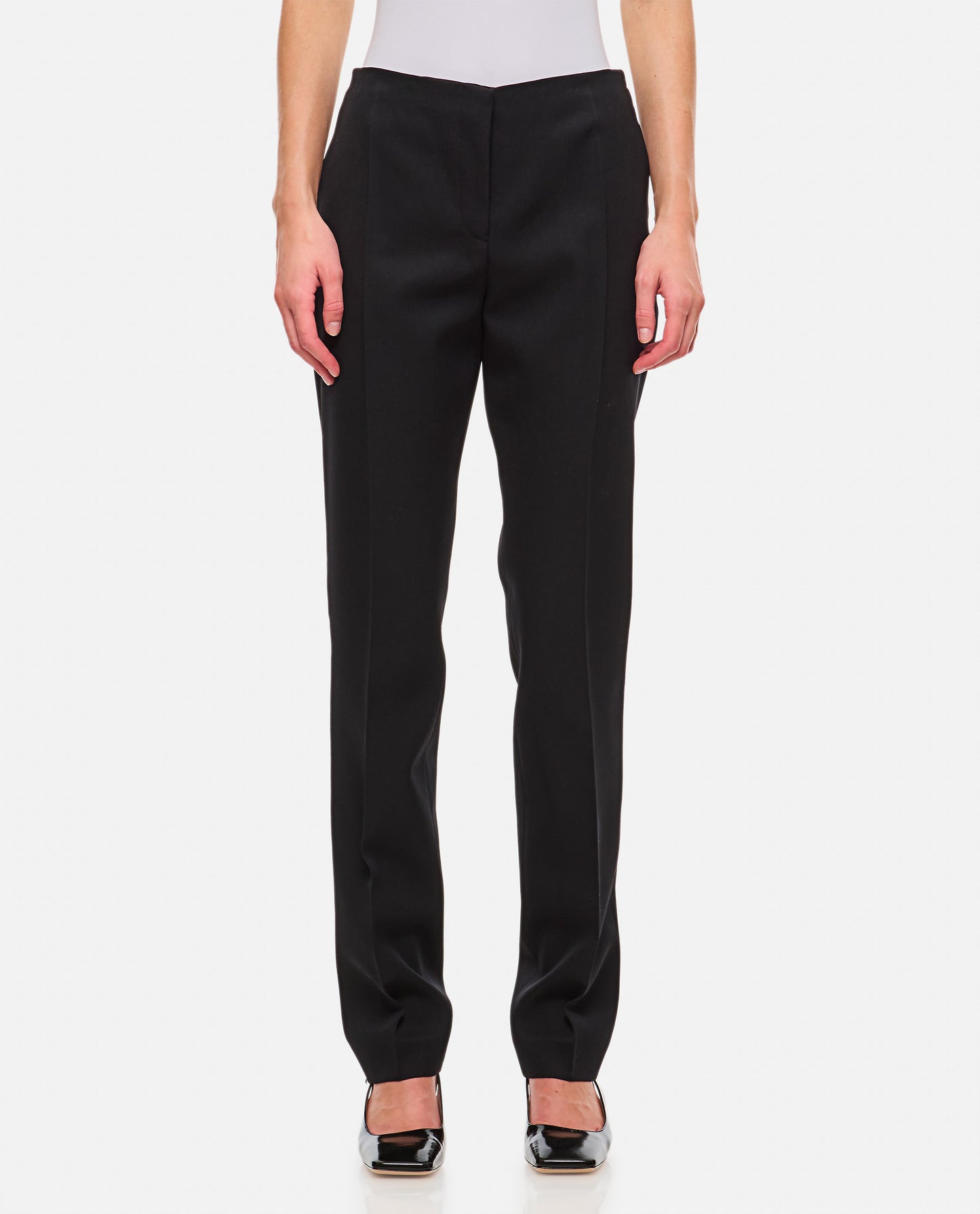 The Attico Women Wool Gabardine Straight Pants THE ATTICO