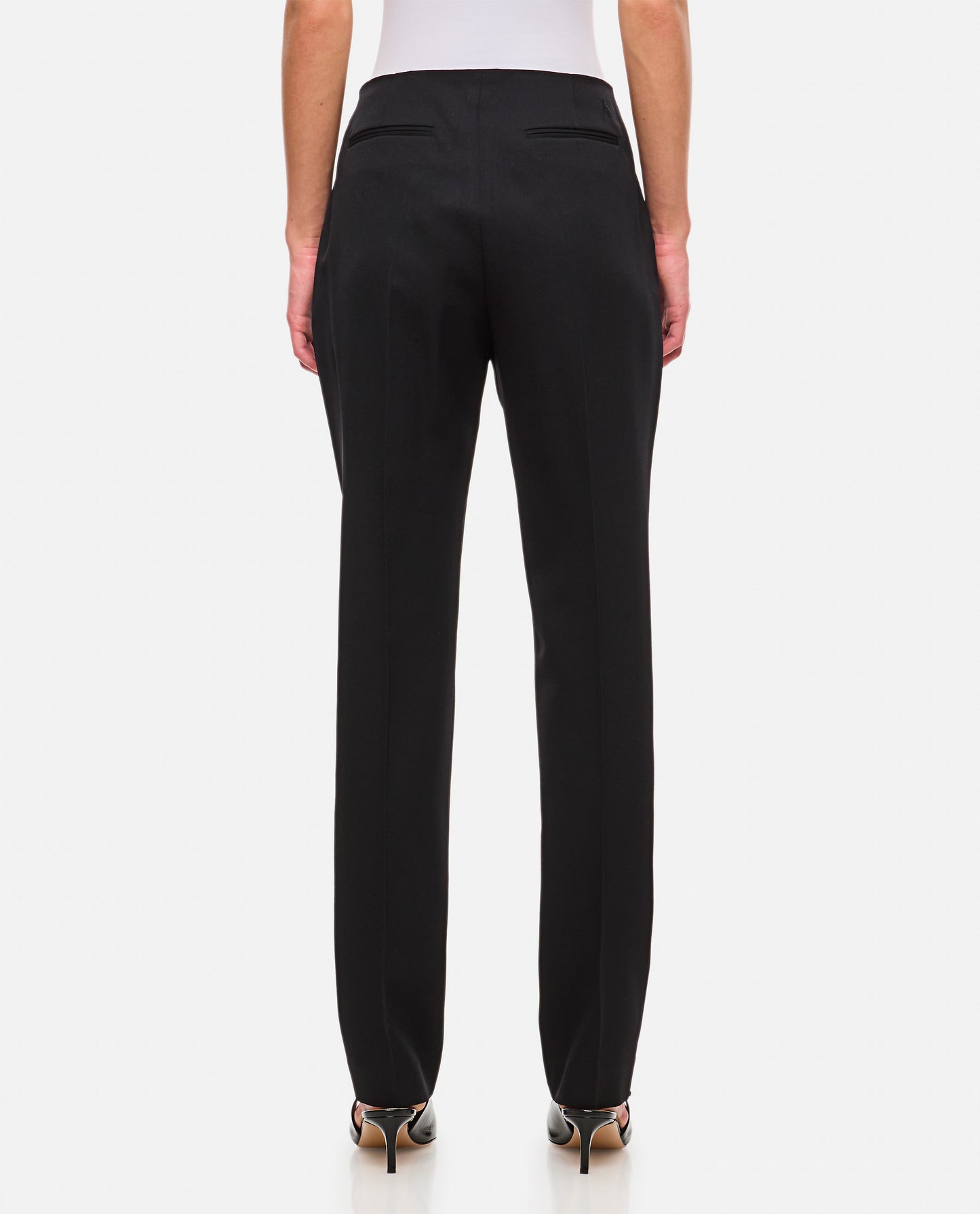 The Attico Women Wool Gabardine Straight Pants THE ATTICO