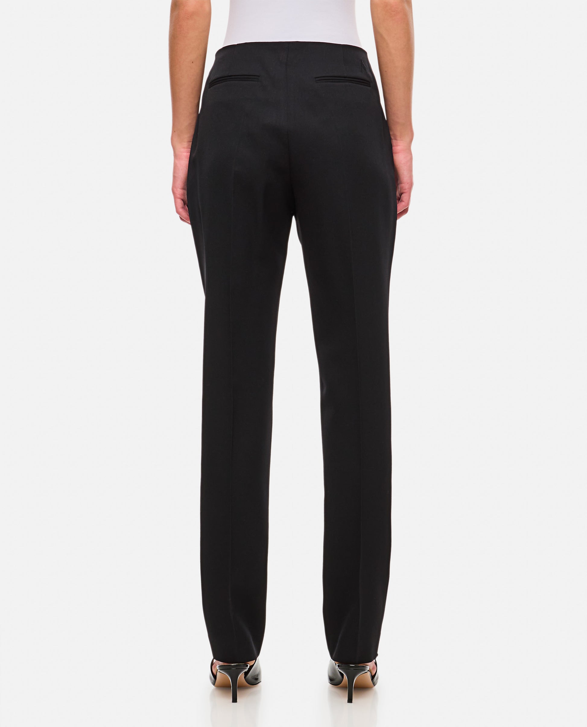 The Attico Women Wool Gabardine Straight Pants THE ATTICO