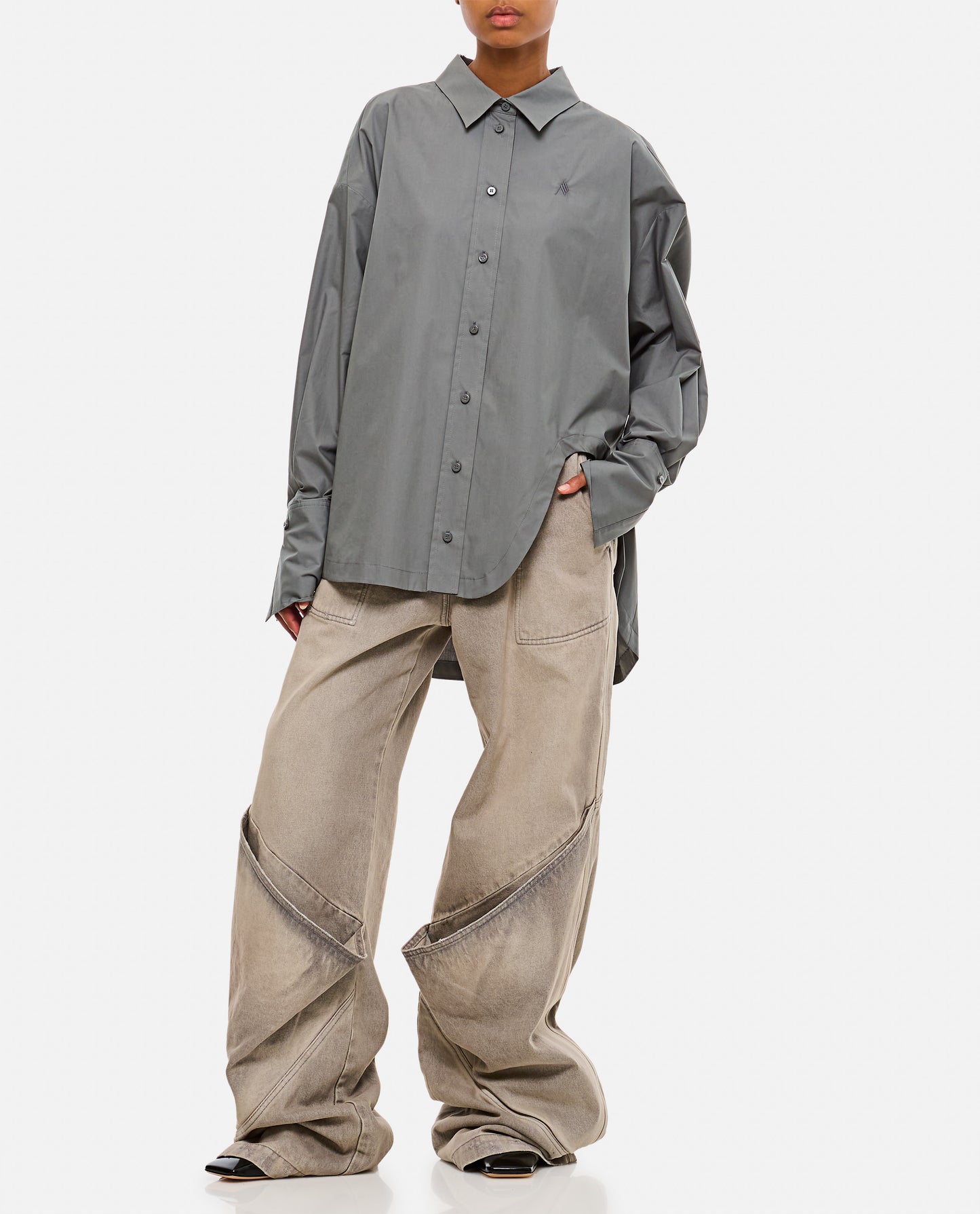 The Attico Women Oversize Denim Pants THE ATTICO