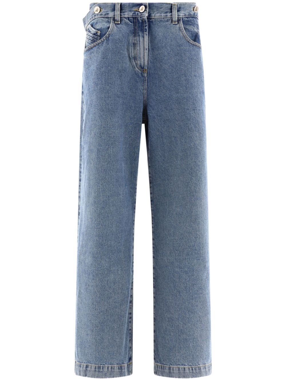 The Attico Women Wide-Leg Denim Cotton Jeans THE ATTICO