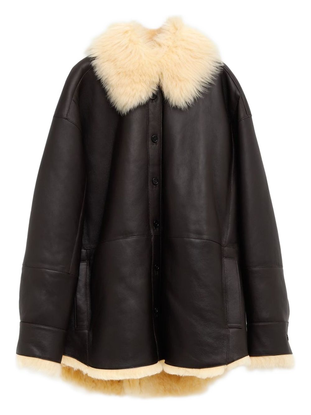 Acne Studios Women Leather Shearling Jacket ACNE STUDIOS