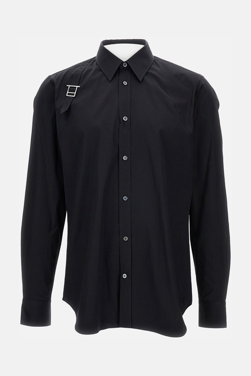 Alexander Mcqueen Men Silver Buckle Shirt ALEXANDER MCQUEEN