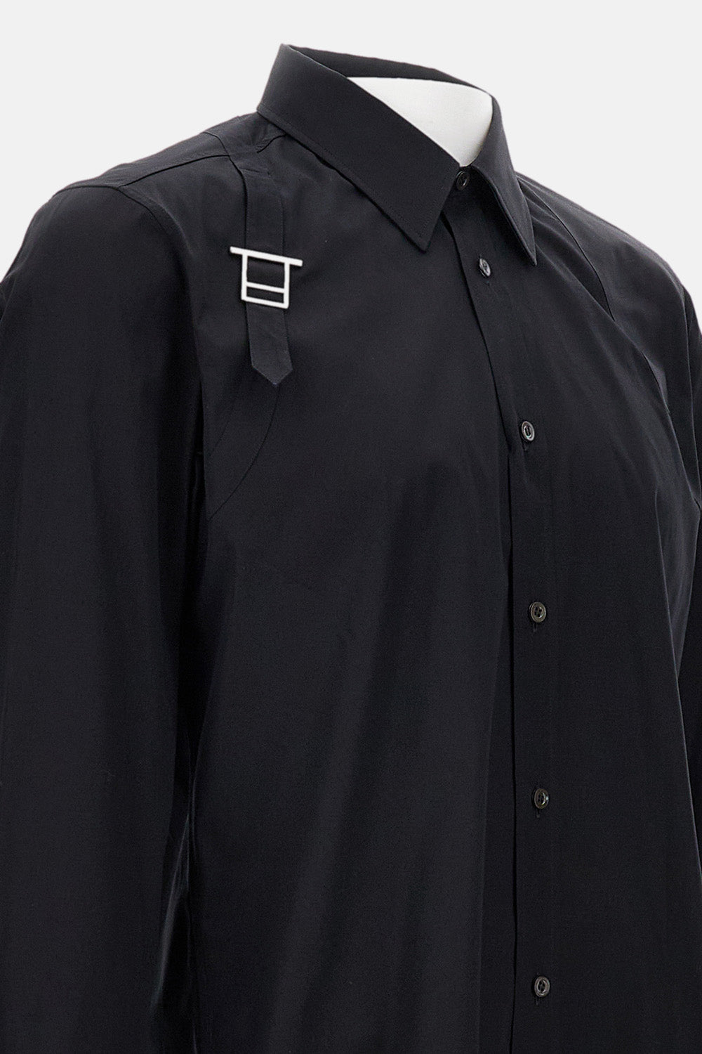 Alexander Mcqueen Men Silver Buckle Shirt ALEXANDER MCQUEEN