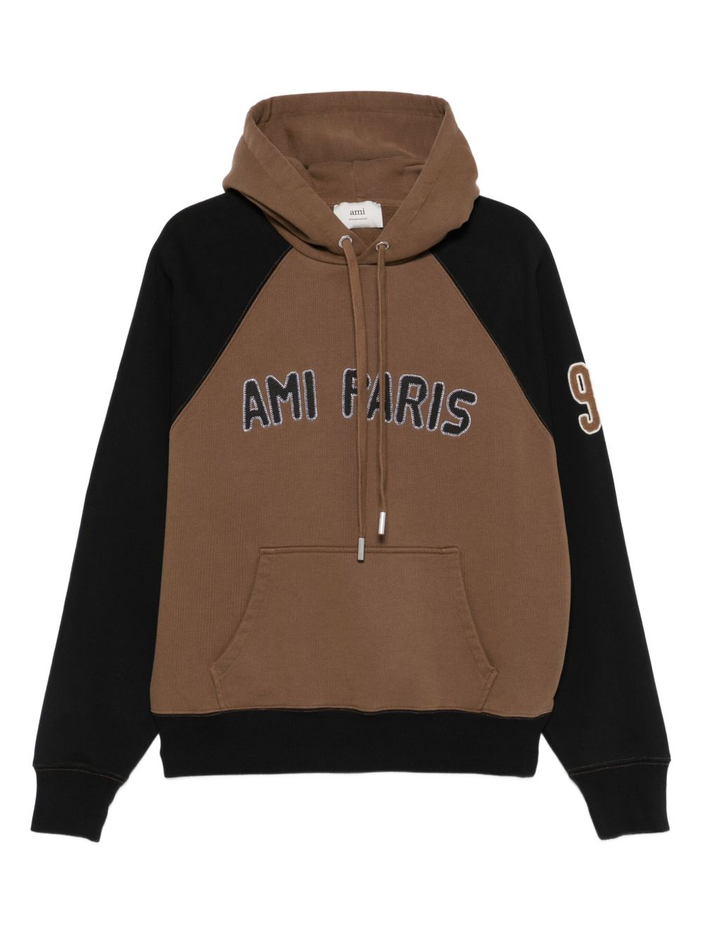 Ami Paris Men Cotton Colorblock Hoodie AMI PARIS