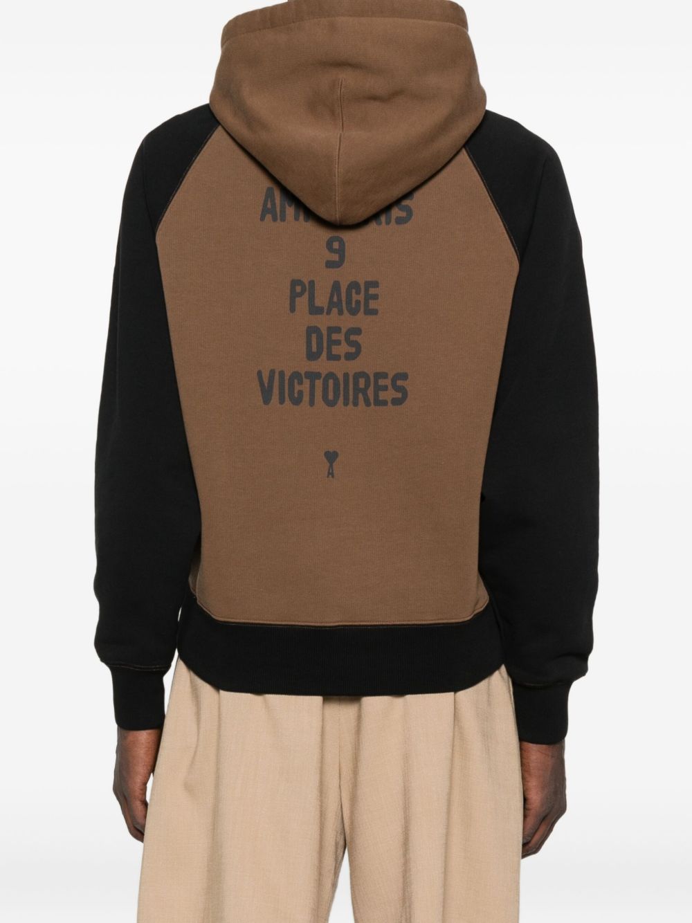 Ami Paris Men Cotton Colorblock Hoodie AMI PARIS
