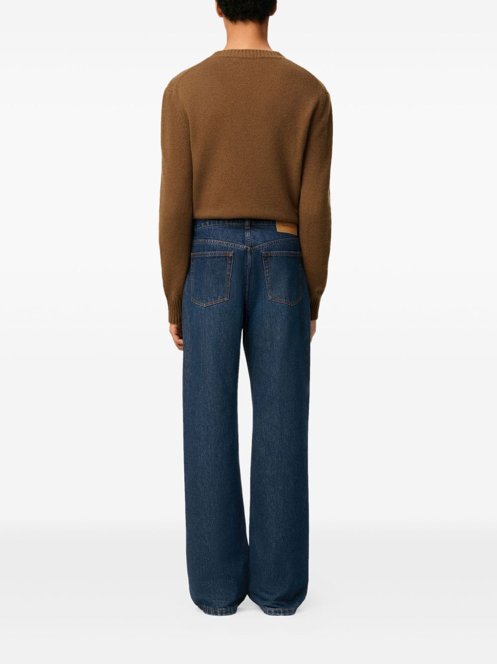 Ami Paris Men Wide Leg Denim Jeans AMI PARIS