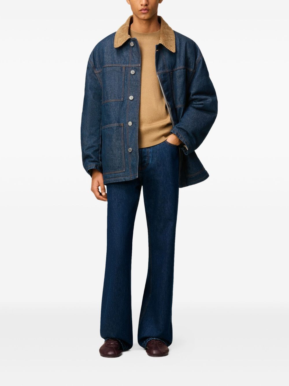 Ami Paris Men Worker Denim Jacket AMI PARIS