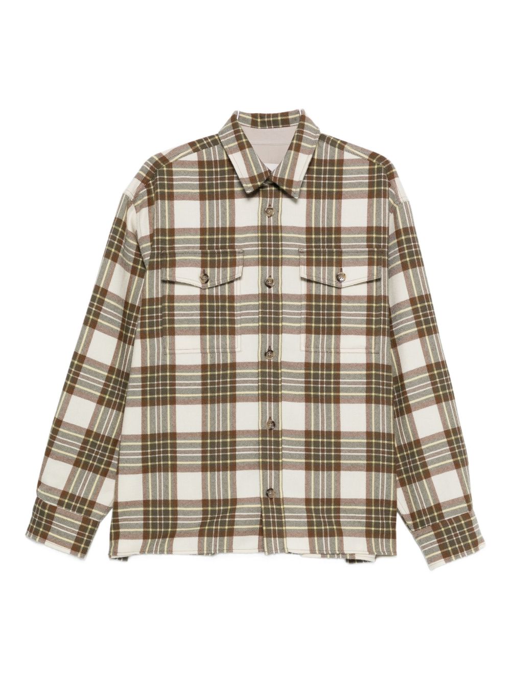 Ami Paris Men Wool Checked Overshirt AMI PARIS