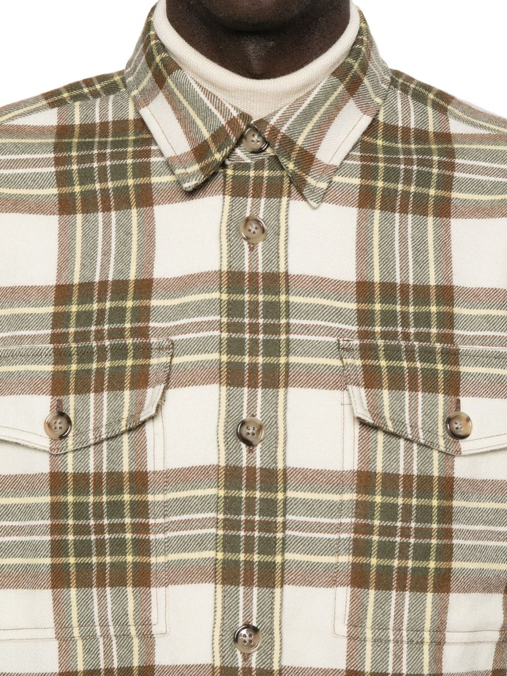 Ami Paris Men Wool Checked Overshirt AMI PARIS
