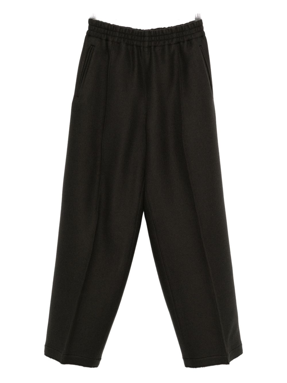 Ami Paris Women Wool Wide-Leg Trousers